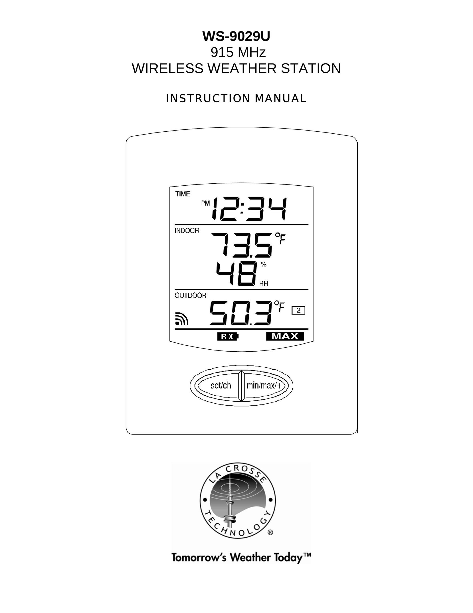 La Crosse Technology WS-9029U Thermostat User Manual