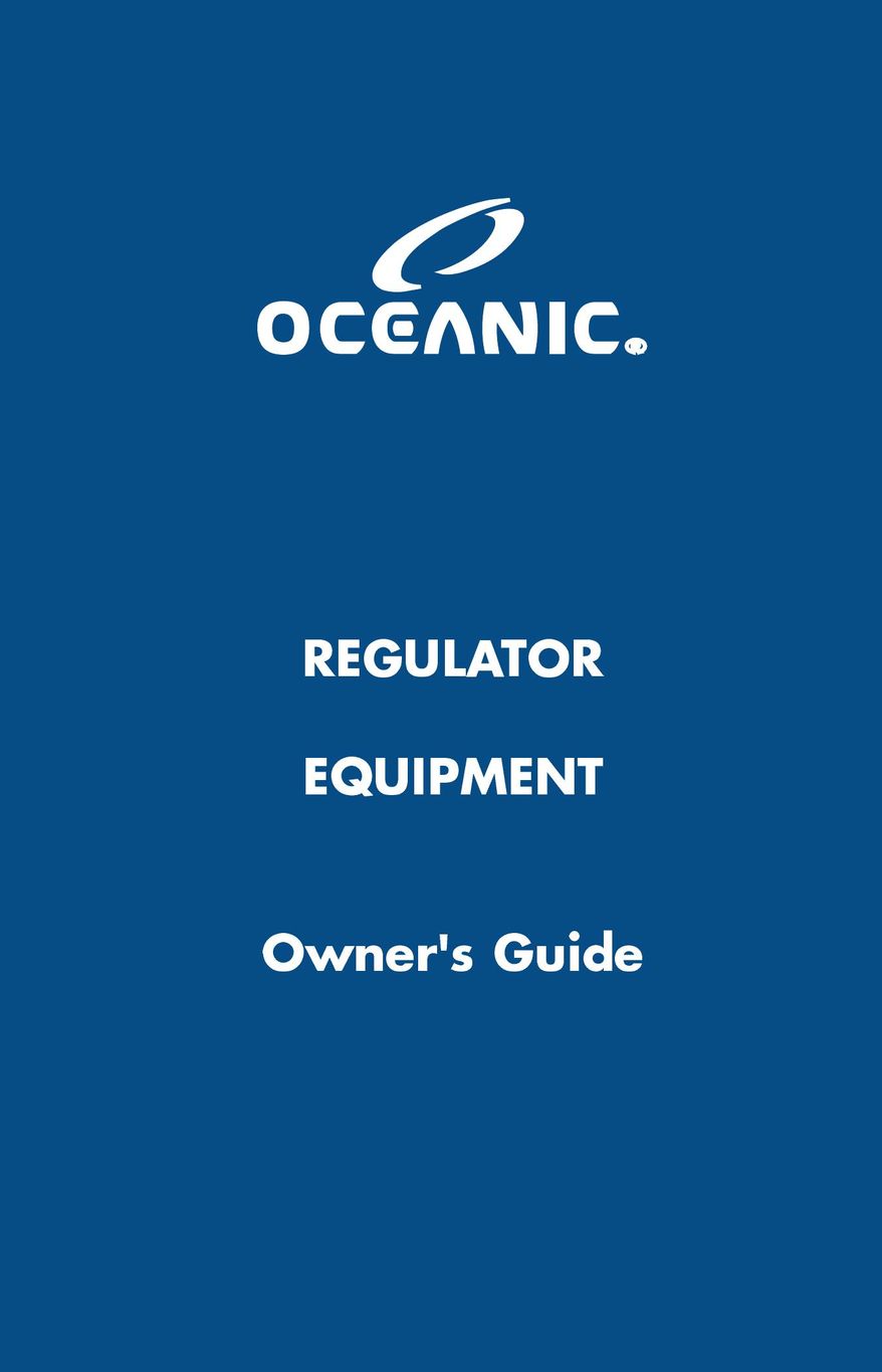 Oceanic Regulator Equipment Thermostat User Manual