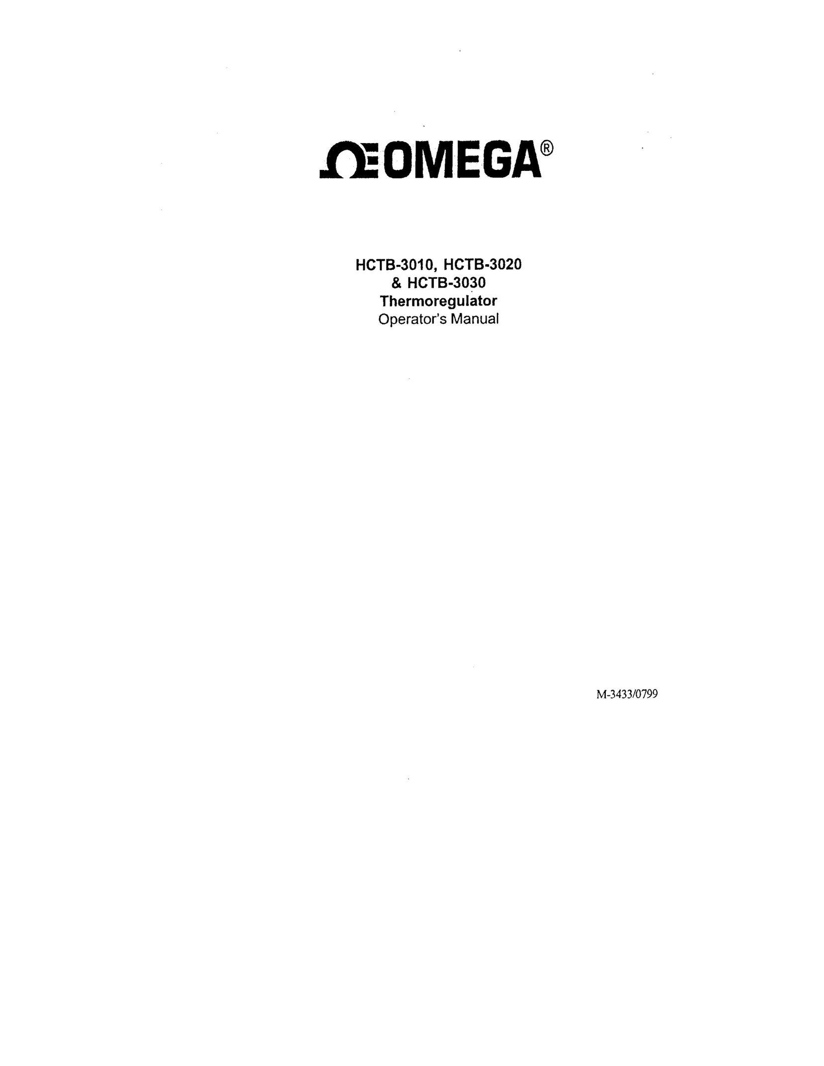 Omega HCTB-3020 Thermostat User Manual