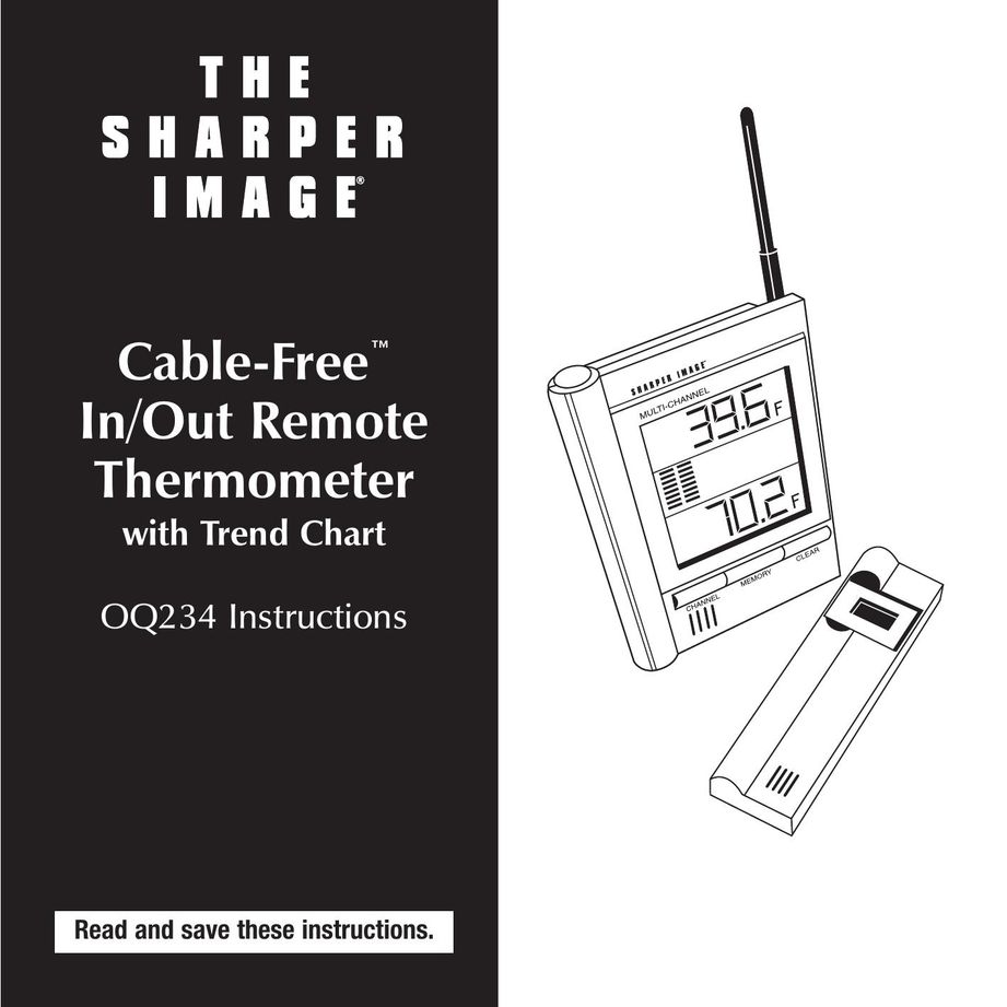 Sharper Image OQ234 Thermostat User Manual
