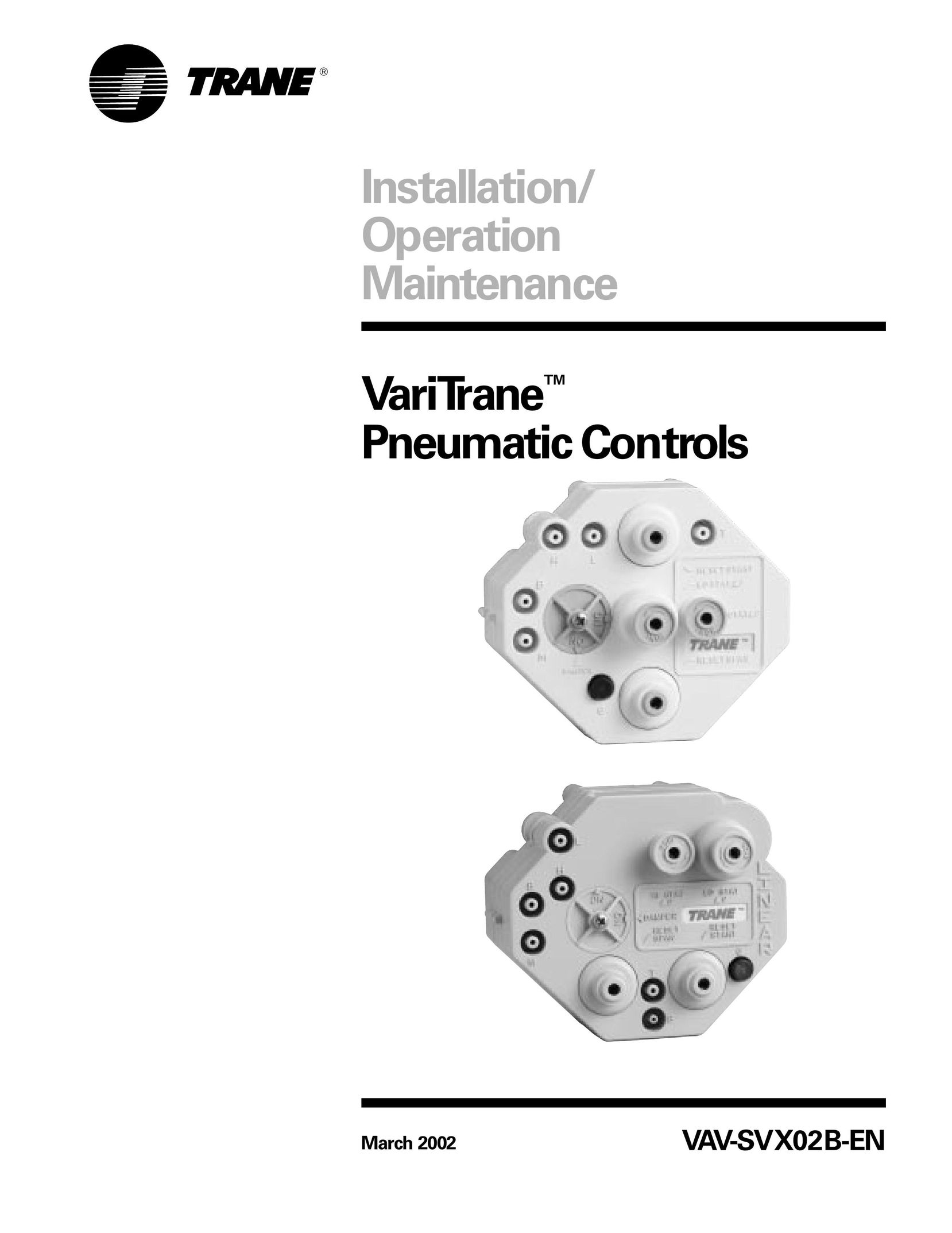 Trane VAV-SVX02B-EN Thermostat User Manual