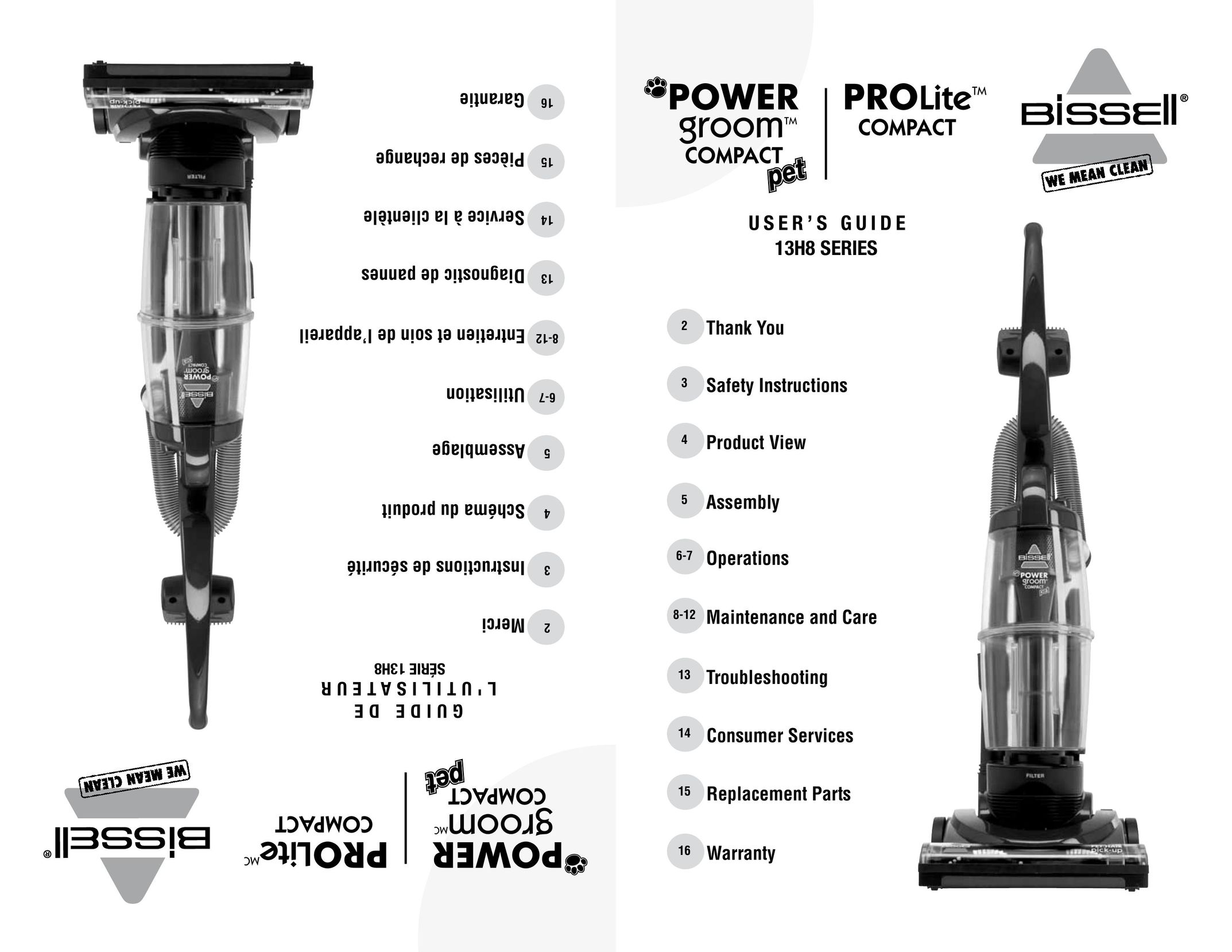 Bissell 13H8 Vacuum Cleaner User Manual