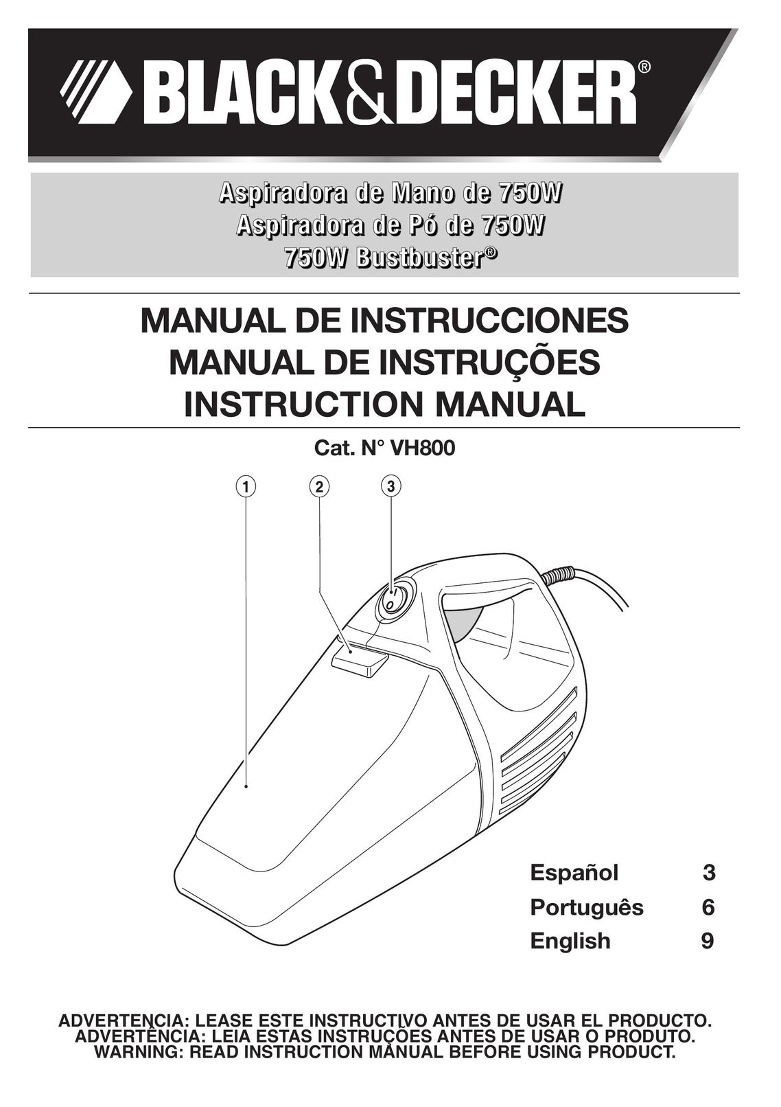 Black & Decker 188214-00 Vacuum Cleaner User Manual