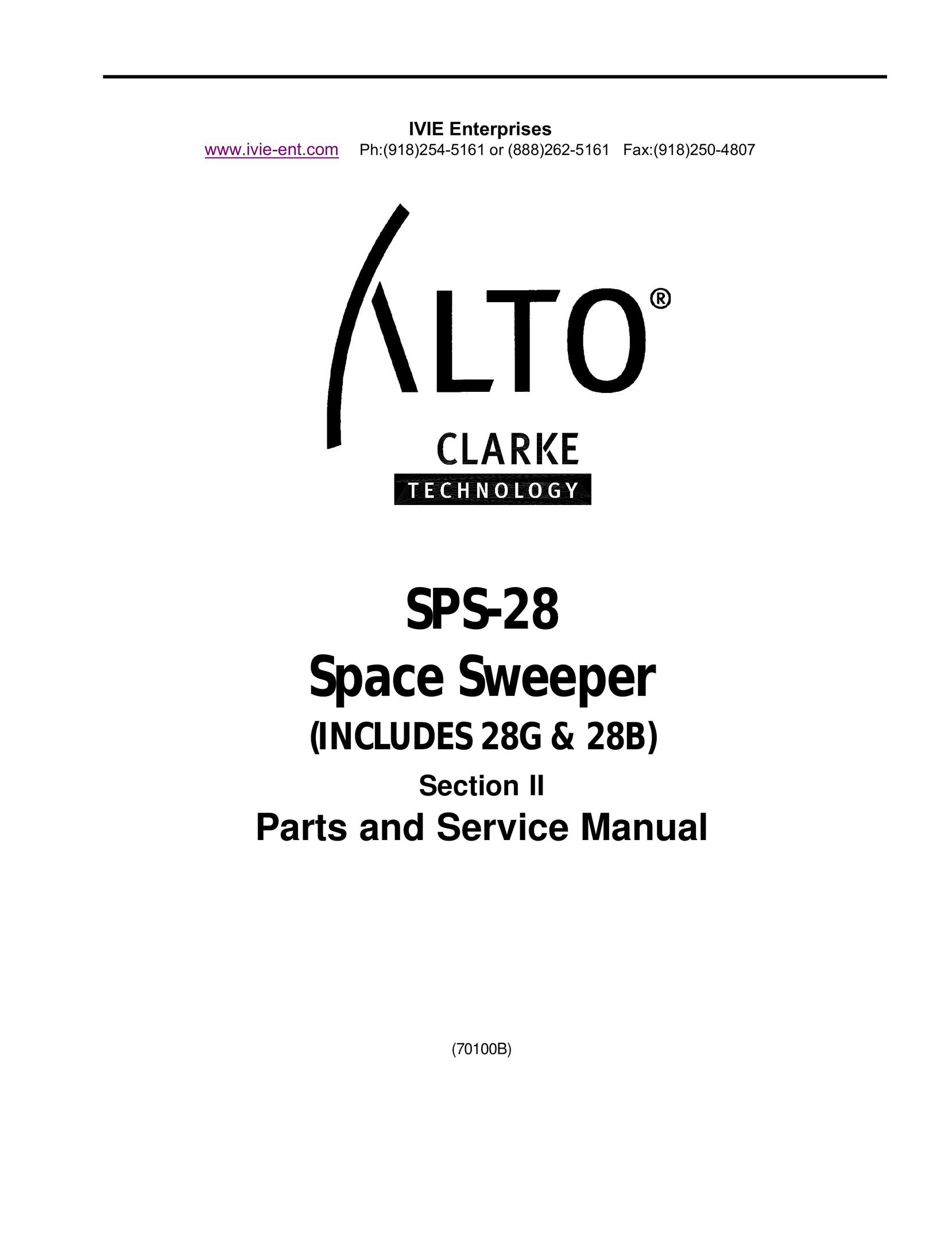 Clarke (70100B) Vacuum Cleaner User Manual
