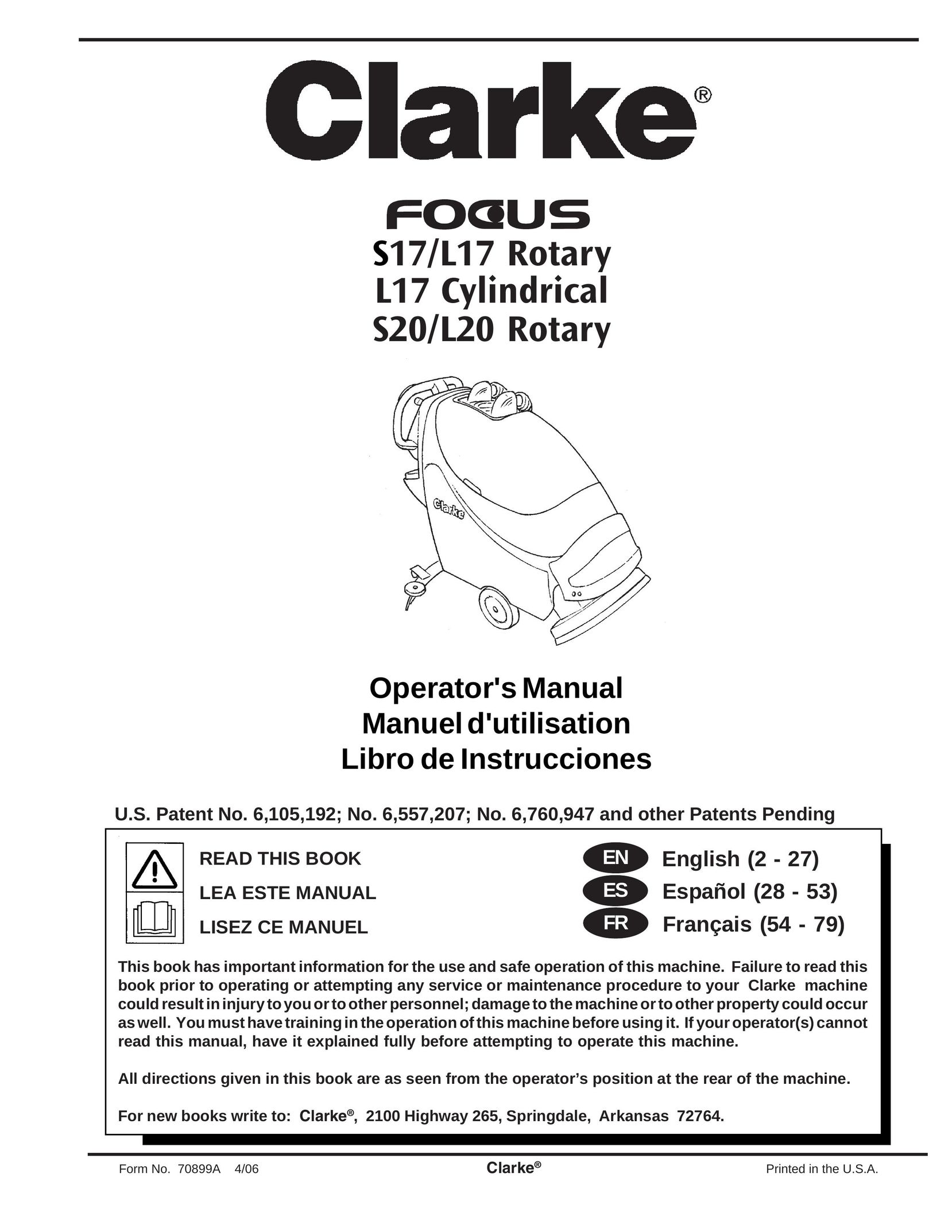 Clarke L17 Vacuum Cleaner User Manual