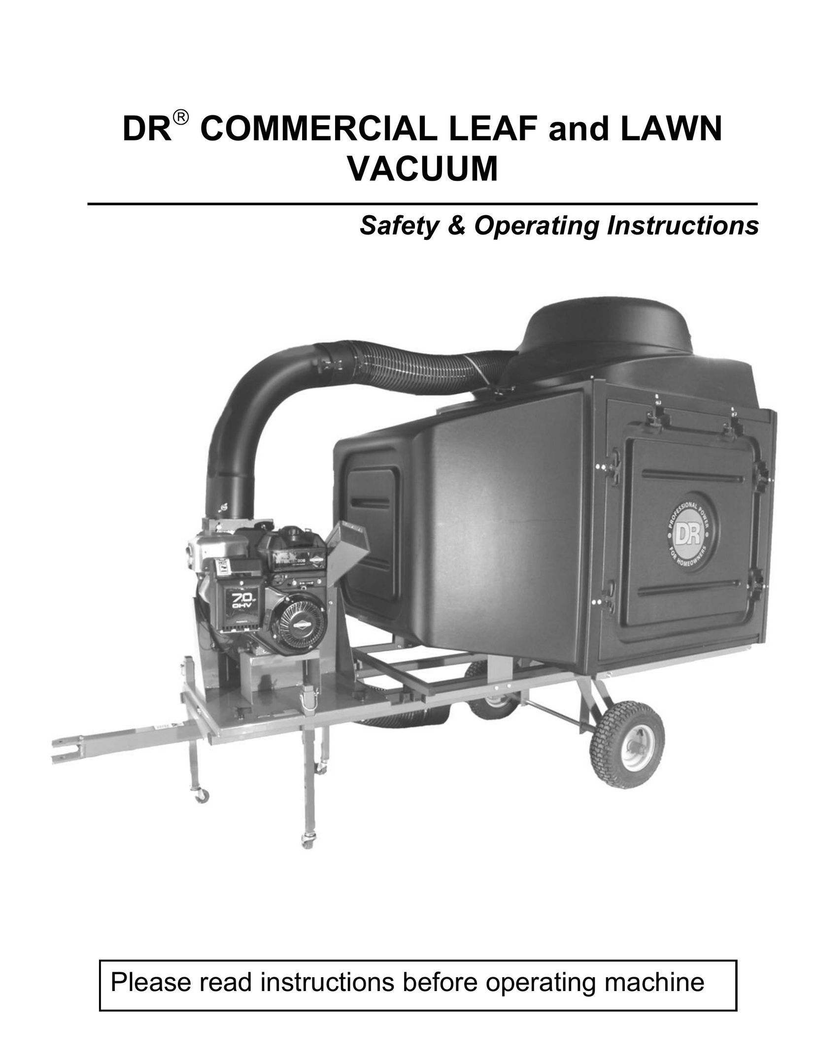 Country Home Products DR Vacuum Cleaner User Manual