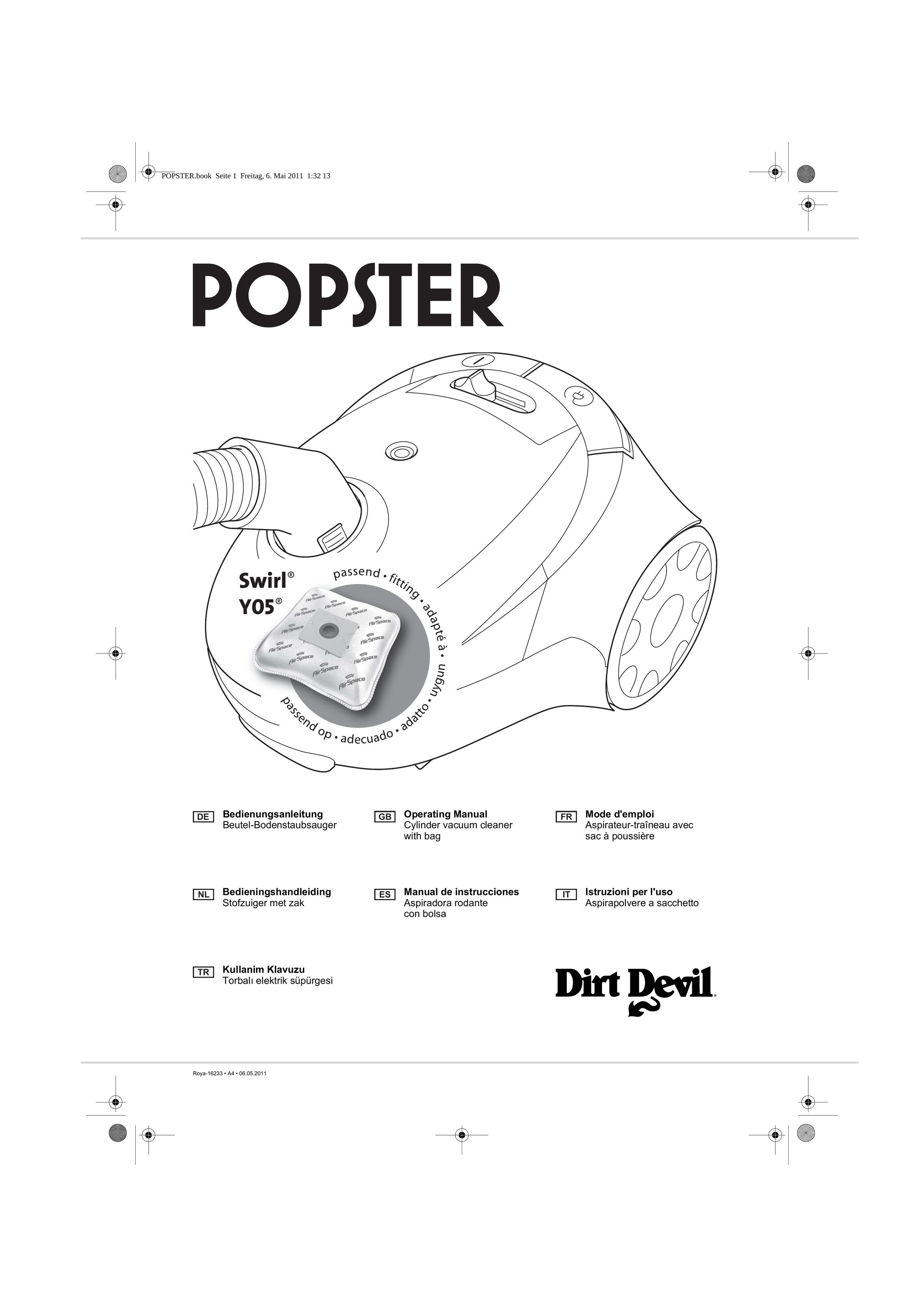 Dirt Devil Y05 Vacuum Cleaner User Manual