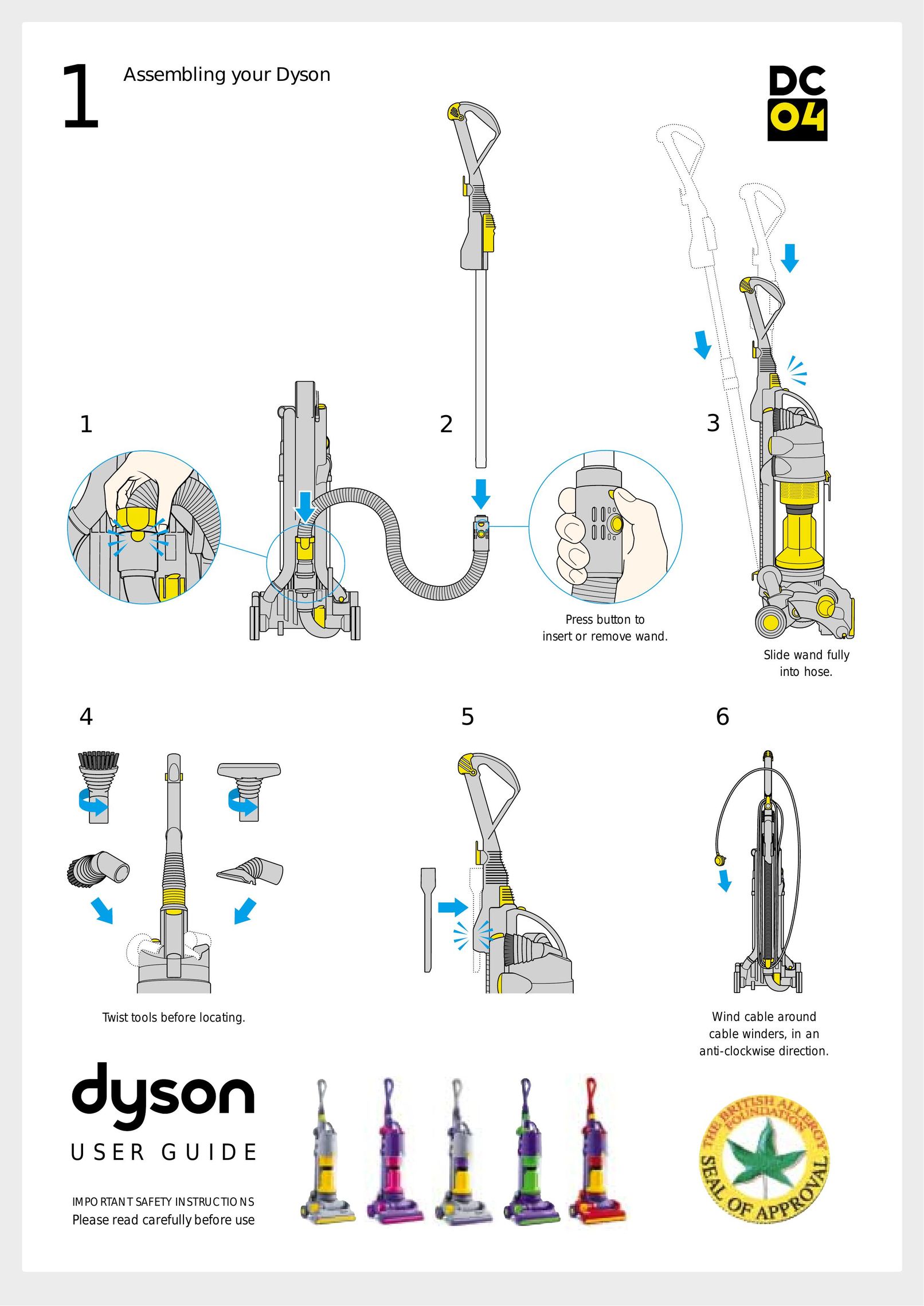 Dyson 08705 275 104 Vacuum Cleaner User Manual