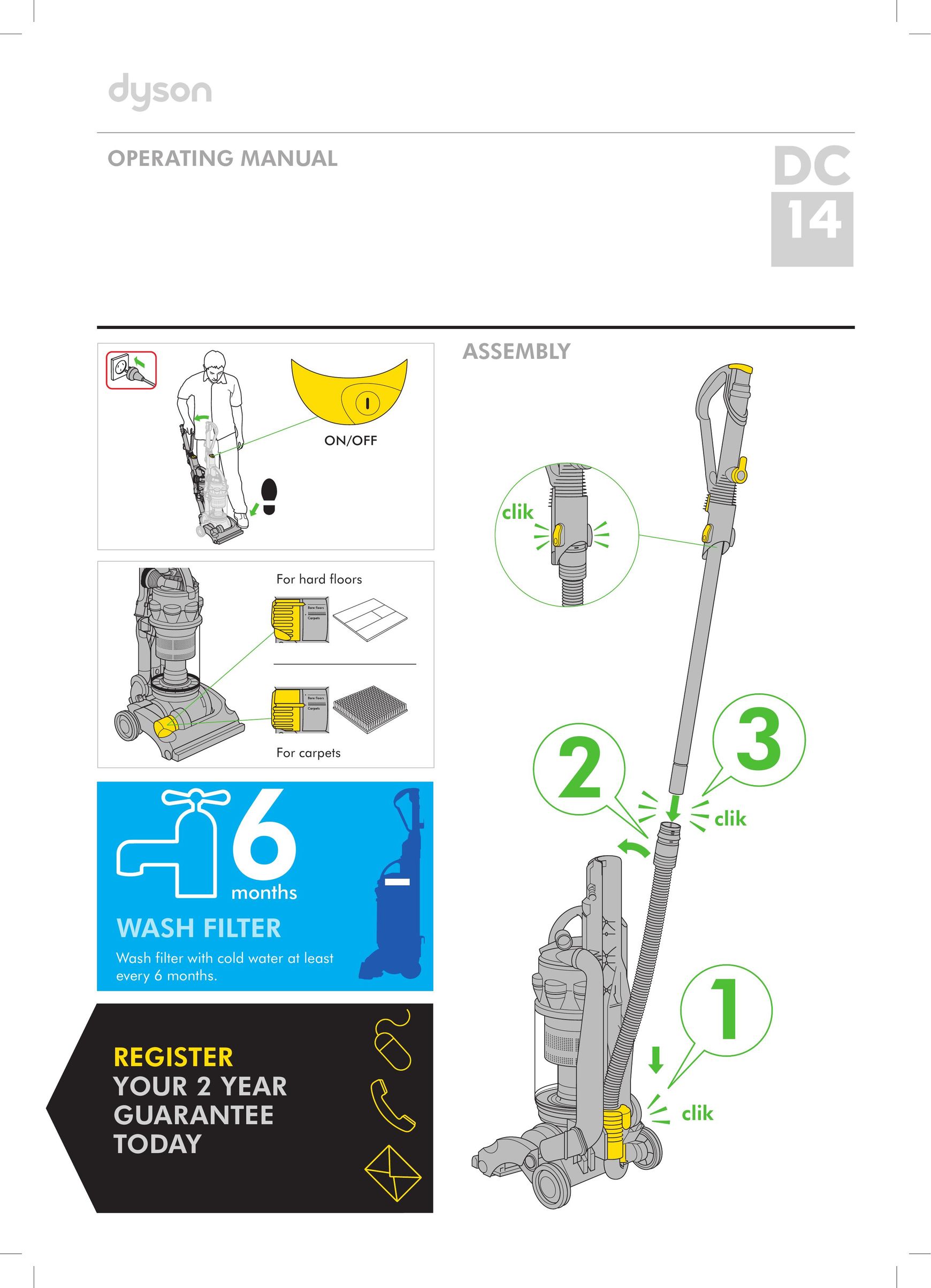 Dyson DC 14 Vacuum Cleaner User Manual