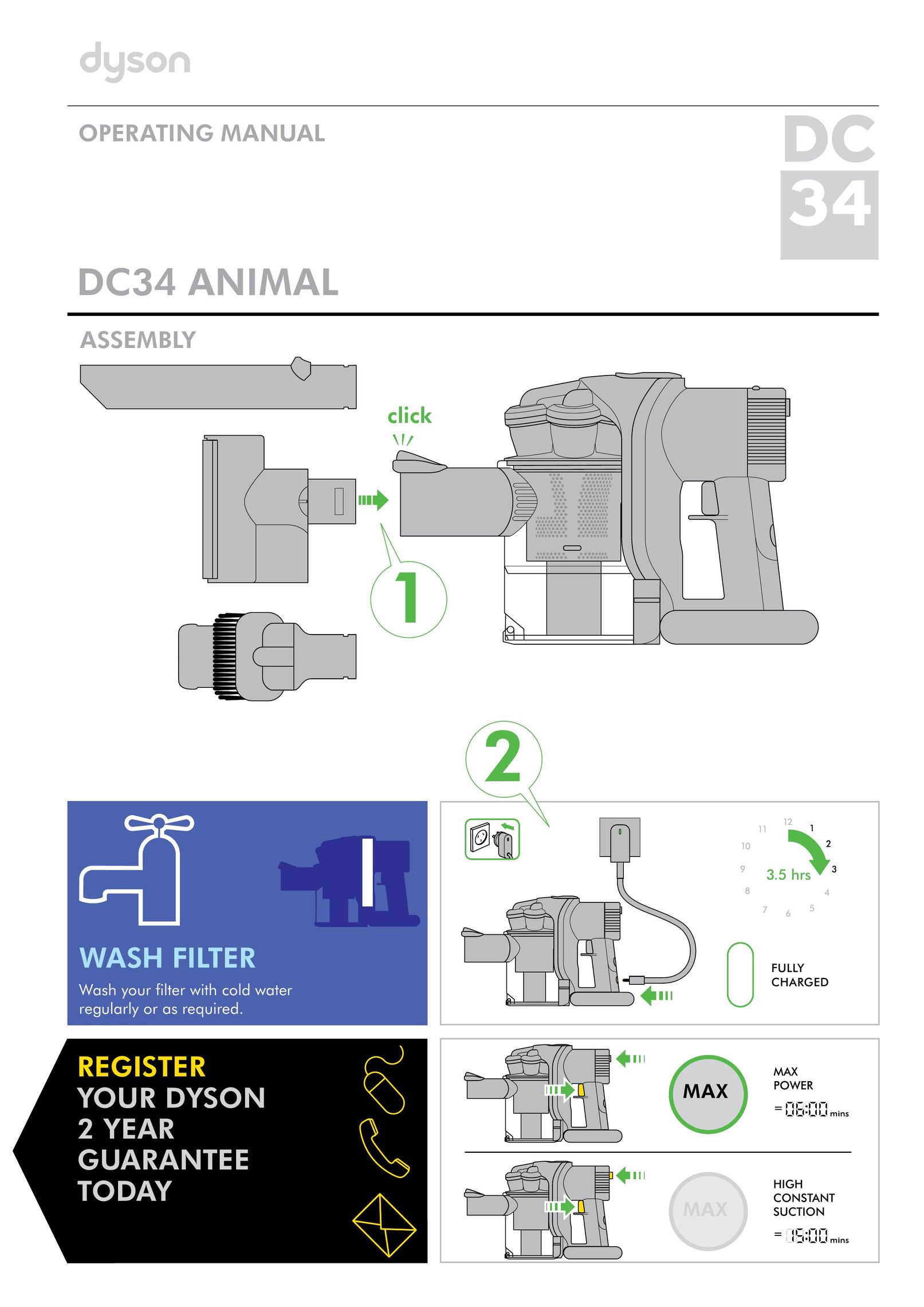 Dyson DC 34 Vacuum Cleaner User Manual