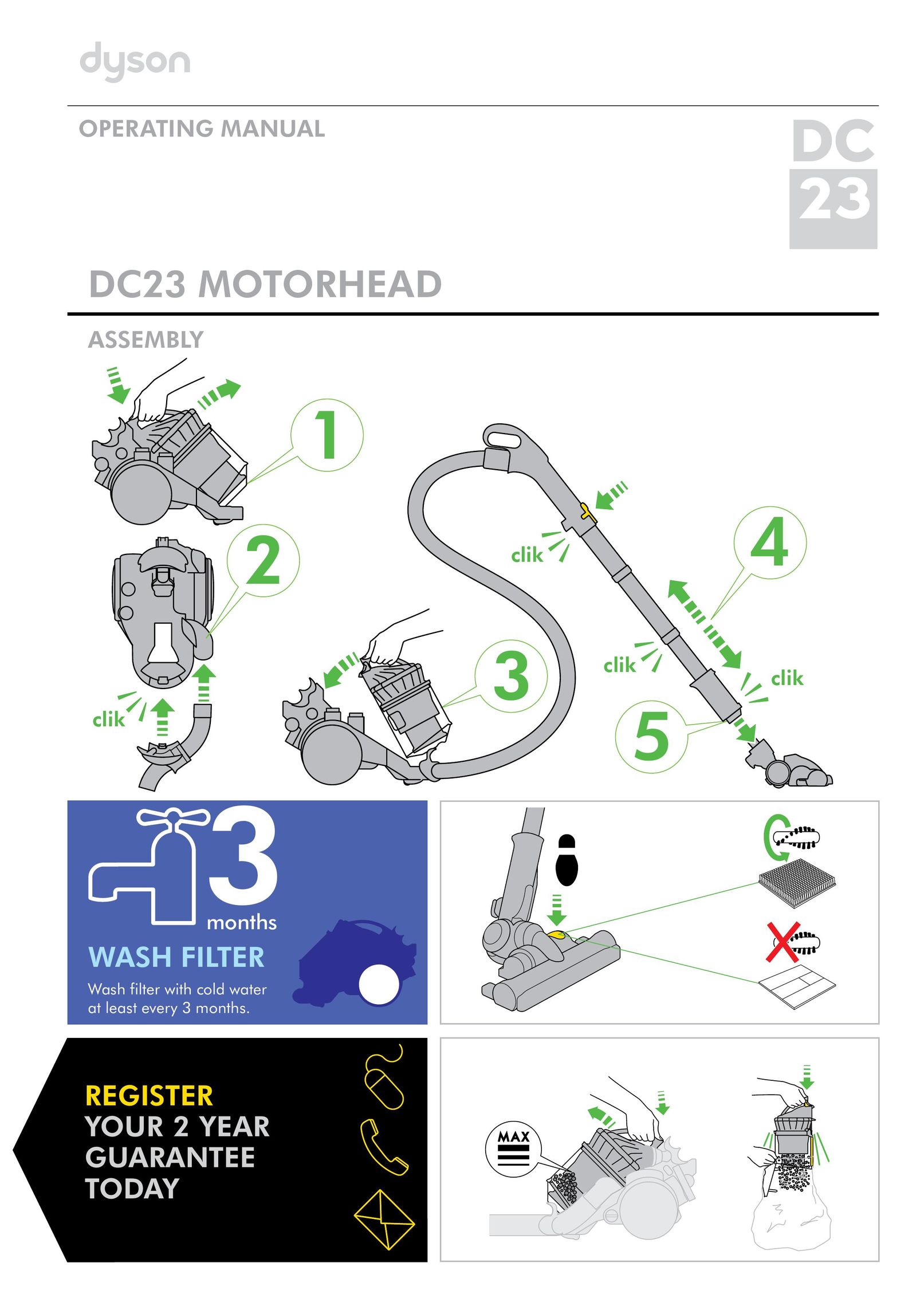 Dyson DC23 Vacuum Cleaner User Manual
