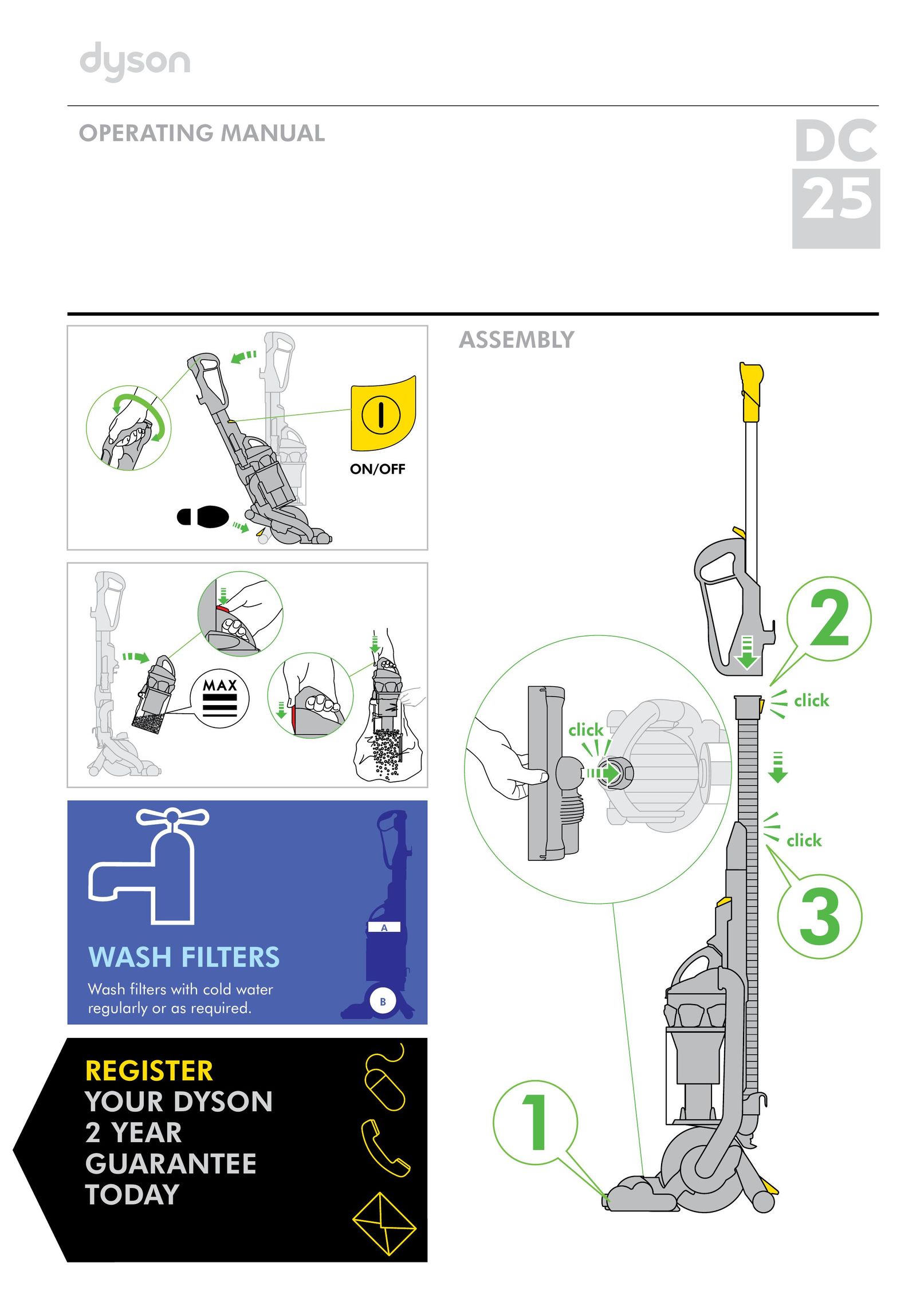Dyson DC25 Vacuum Cleaner User Manual