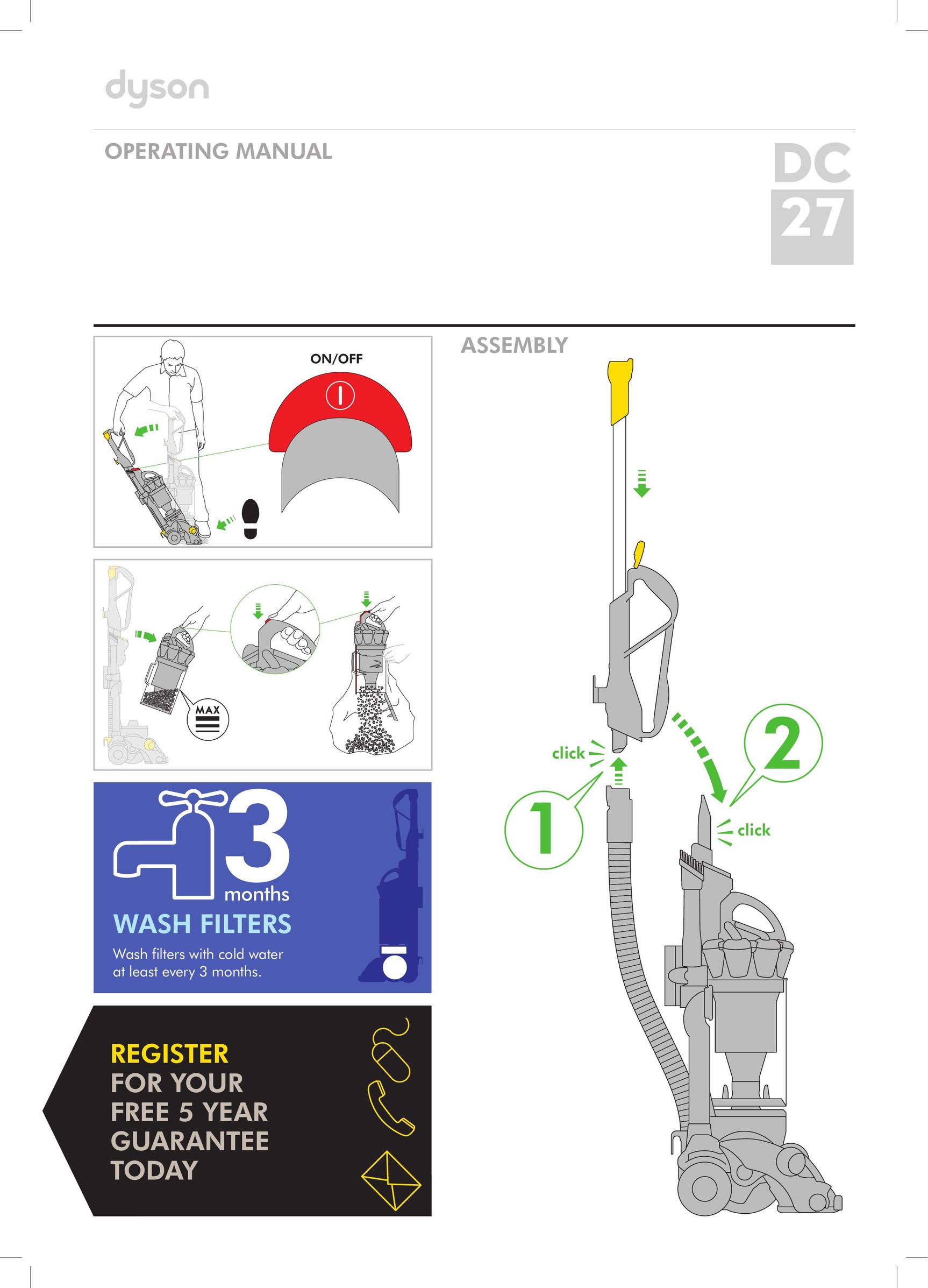 Dyson DC27 Vacuum Cleaner User Manual