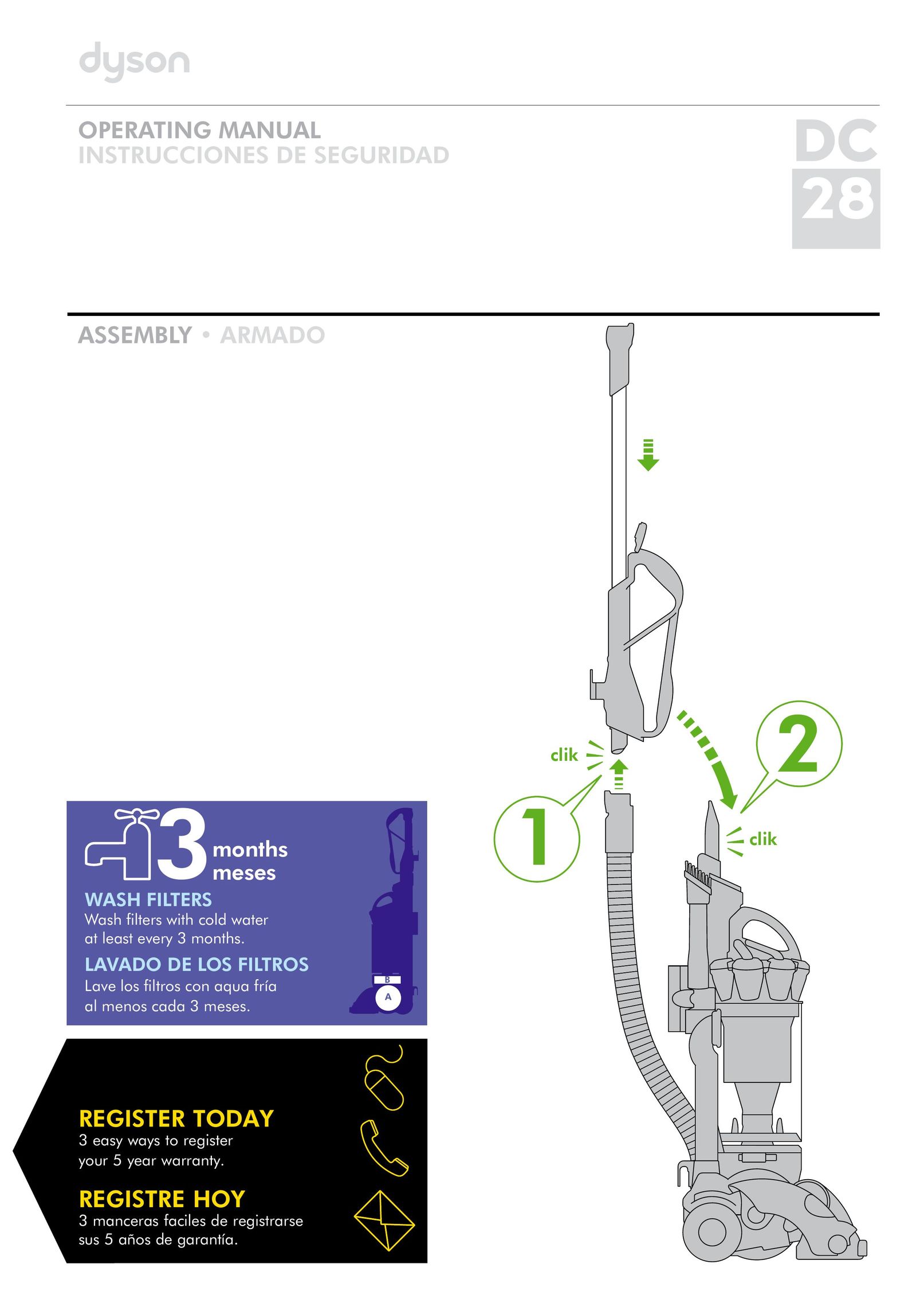 Dyson DC28 Vacuum Cleaner User Manual