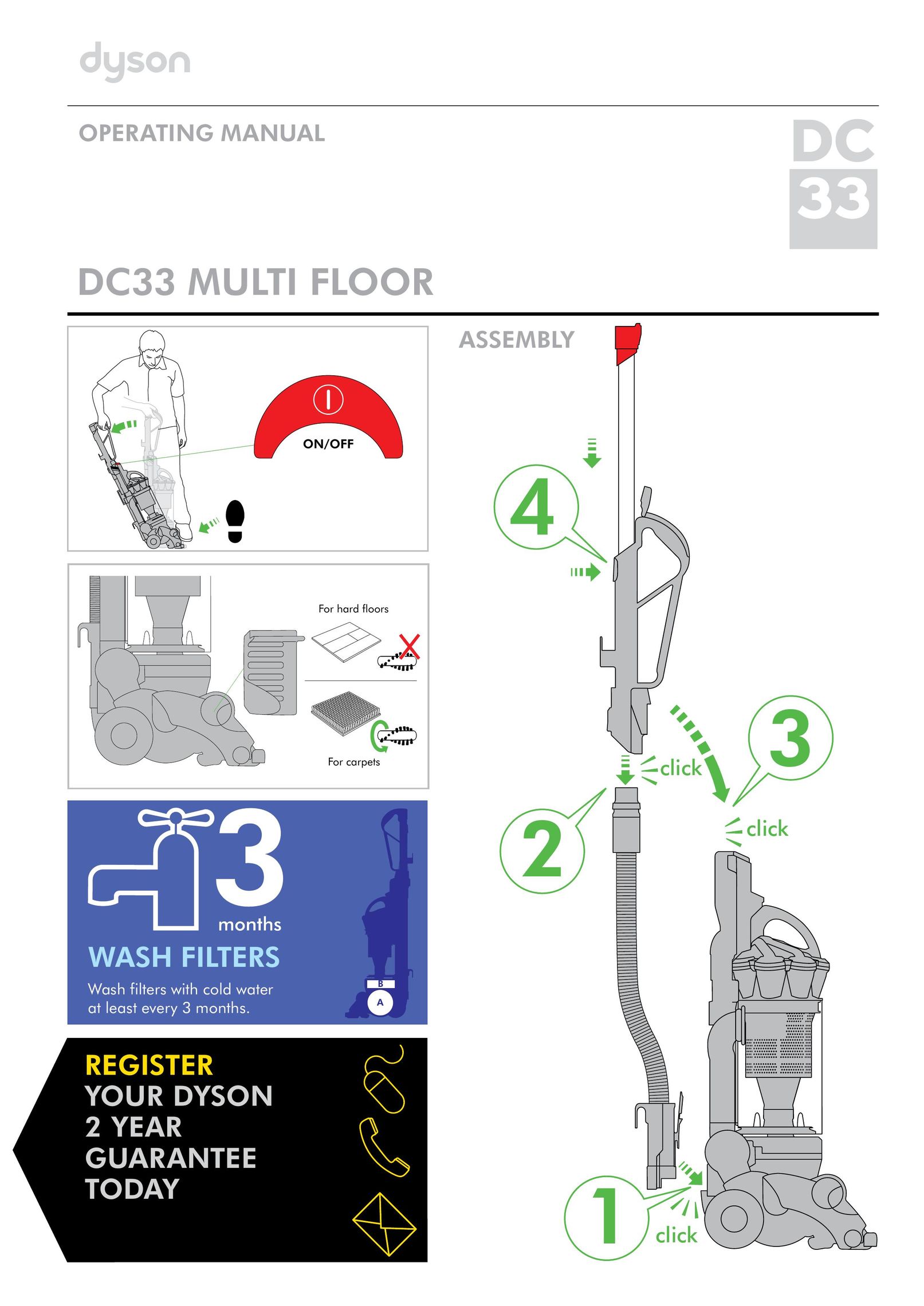 Dyson DC33 Vacuum Cleaner User Manual