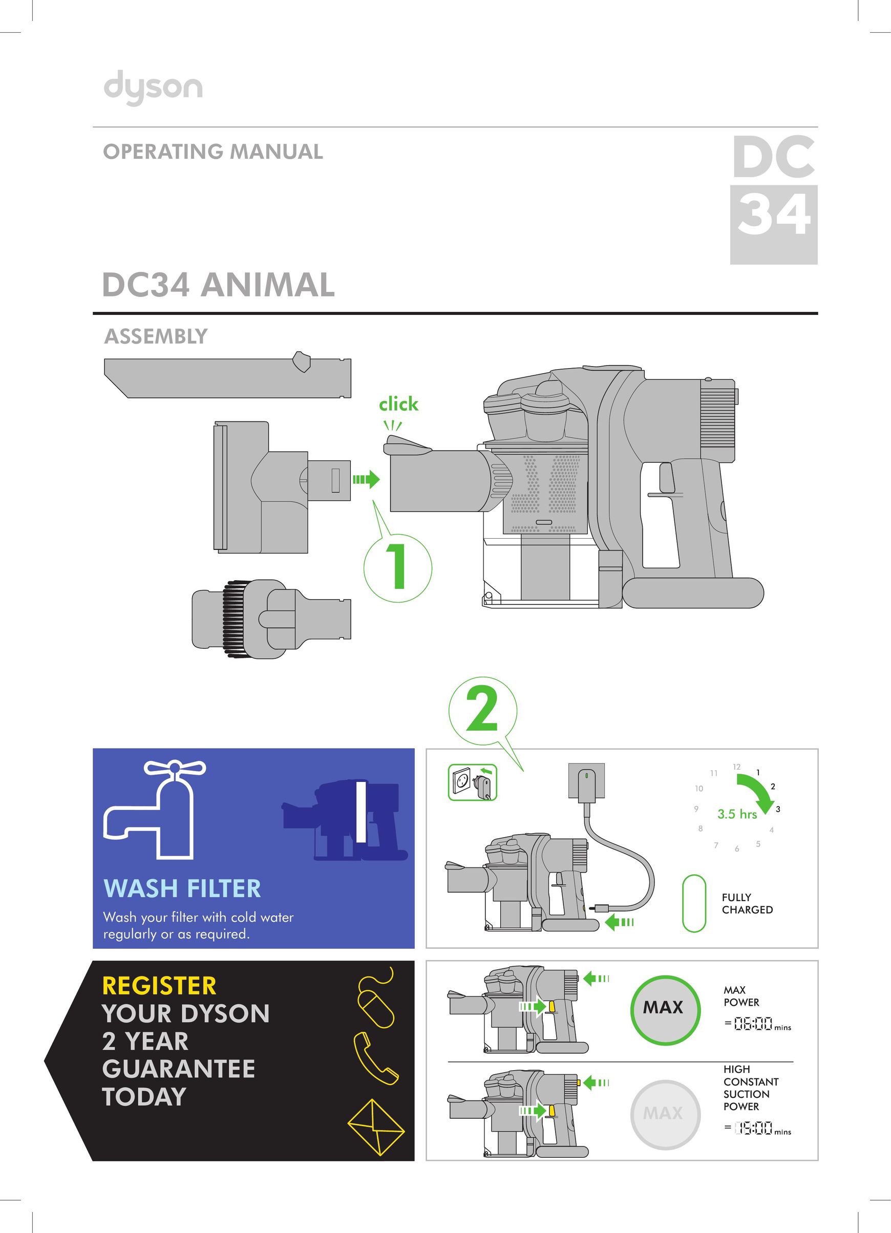Dyson DC34 Vacuum Cleaner User Manual
