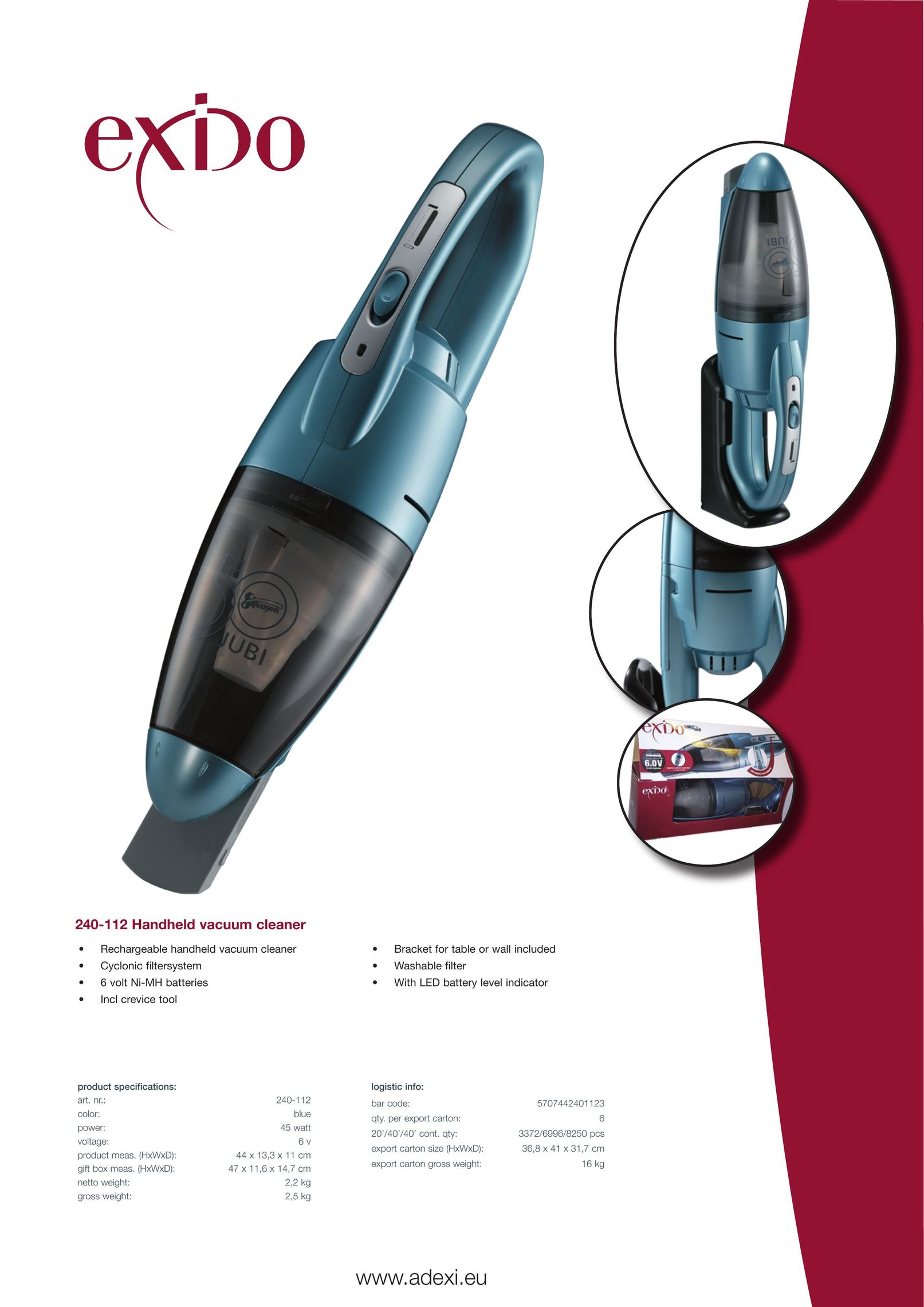 Exido 240-112 Vacuum Cleaner User Manual