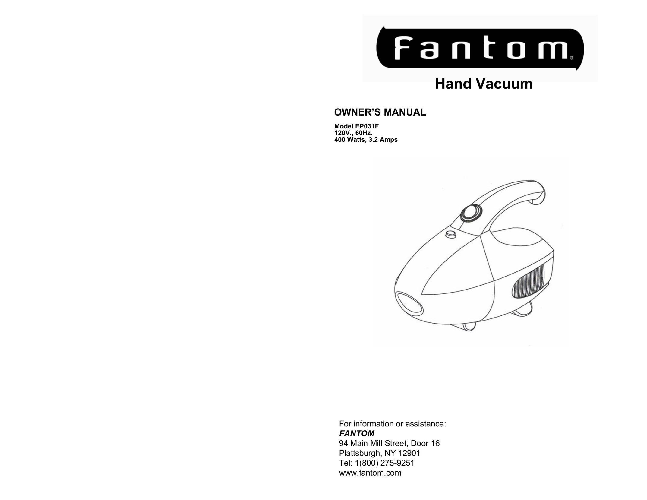 Fantom Vacuum EP031F Vacuum Cleaner User Manual