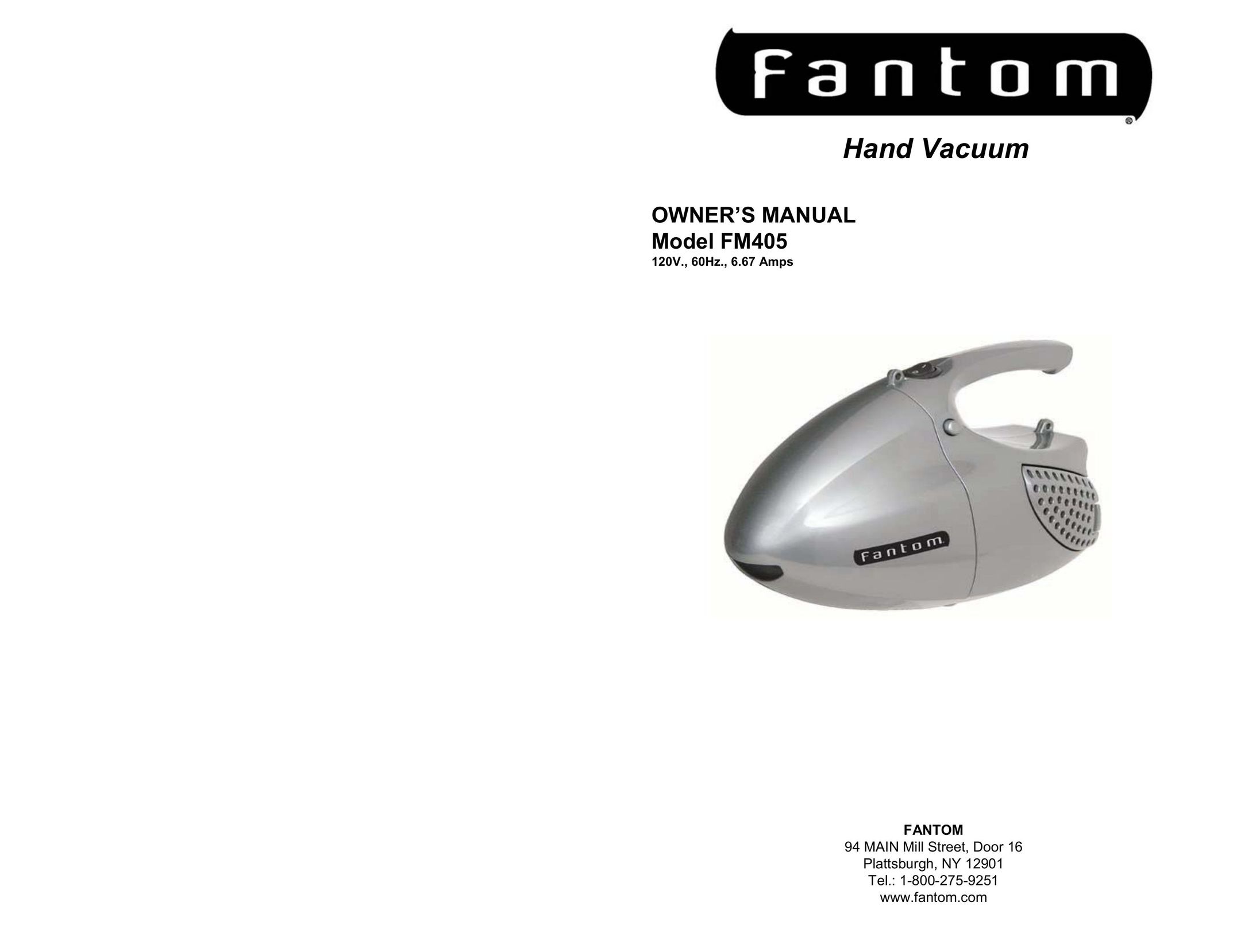 Fantom Vacuum FM405 Vacuum Cleaner User Manual