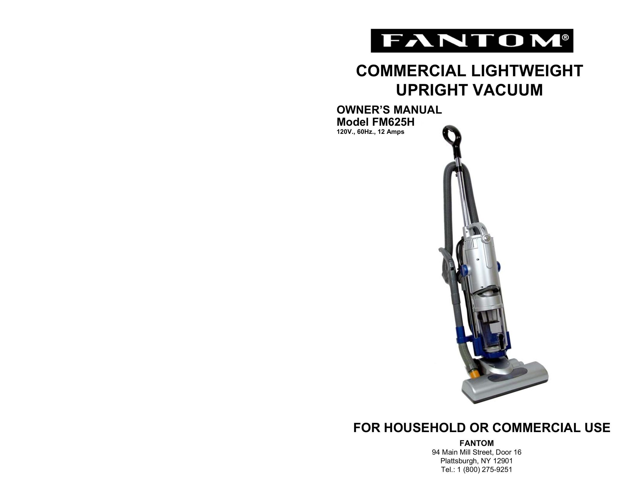 Fantom Vacuum FM625H Vacuum Cleaner User Manual