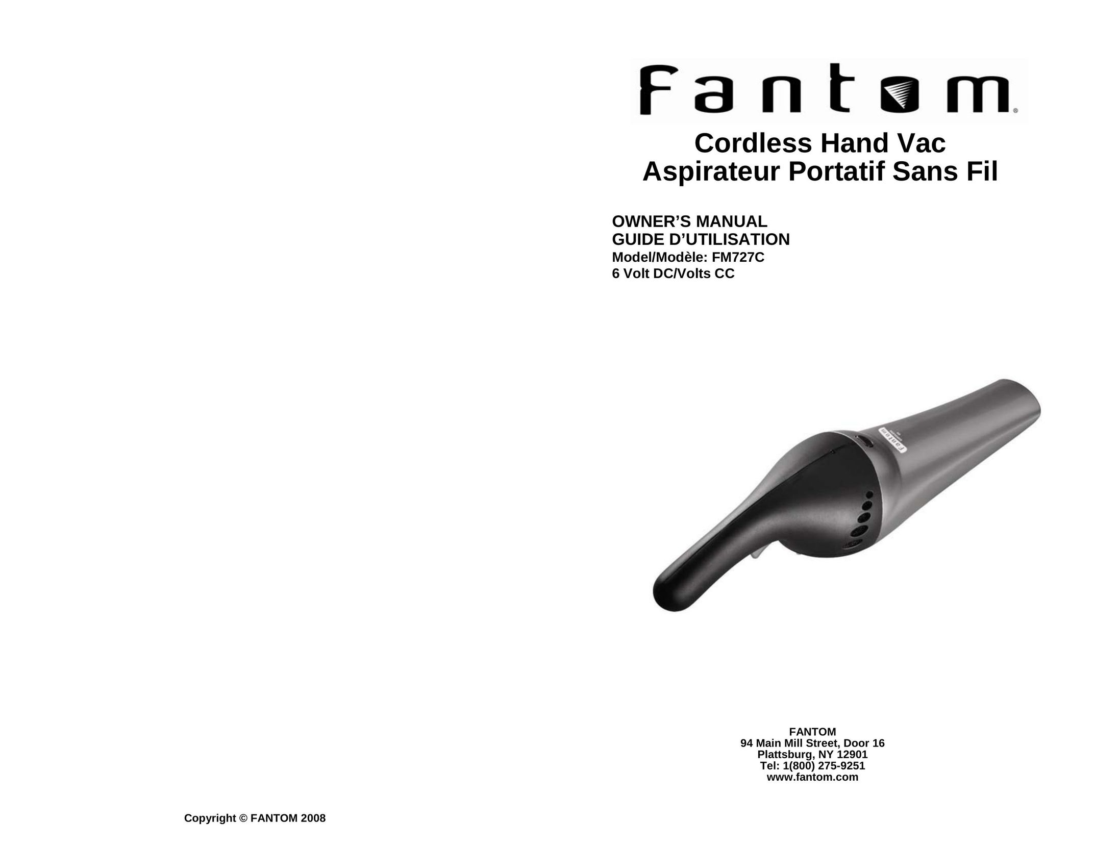 Fantom Vacuum FM727C Vacuum Cleaner User Manual