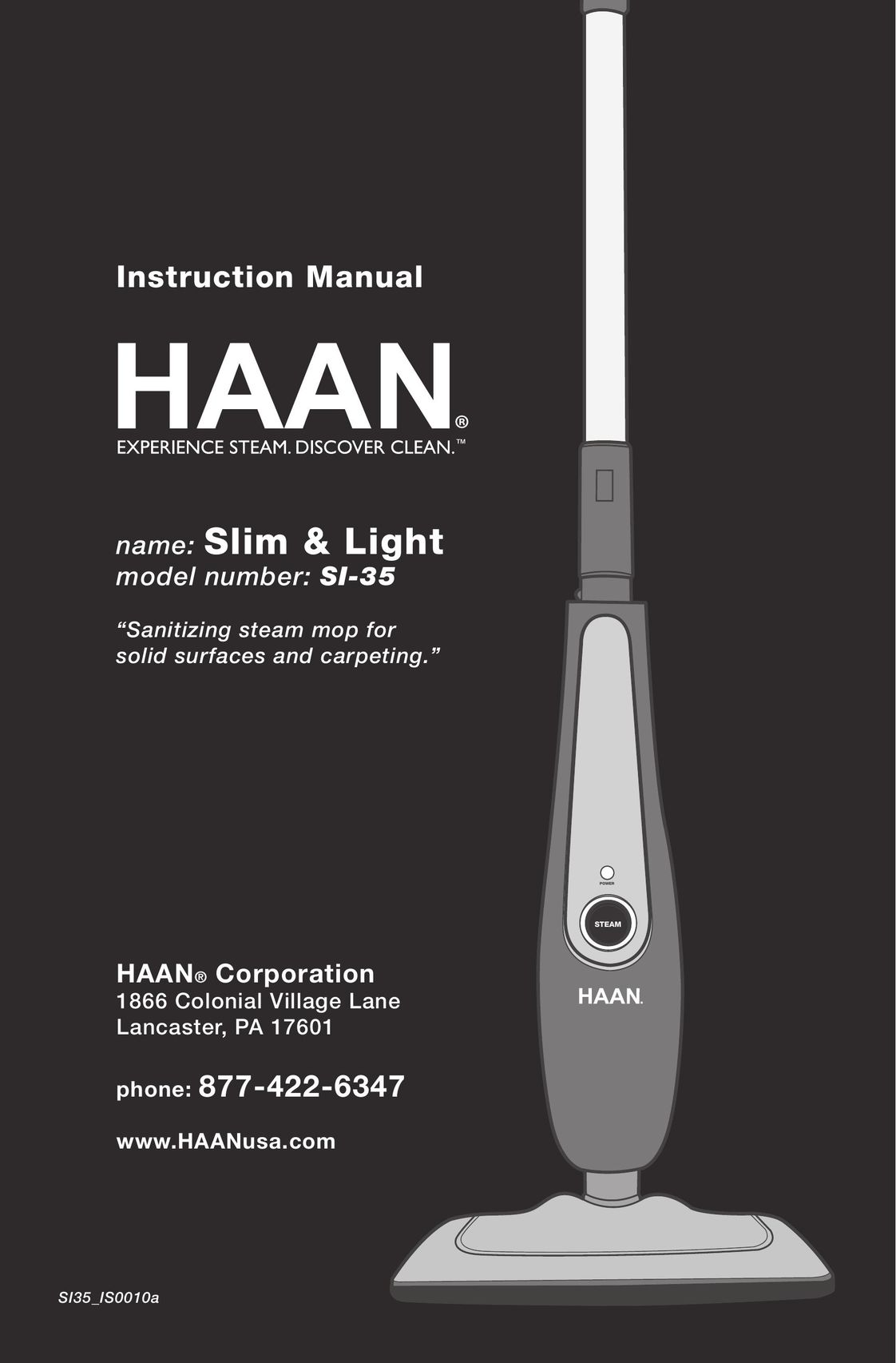 Haan SI-35 Vacuum Cleaner User Manual