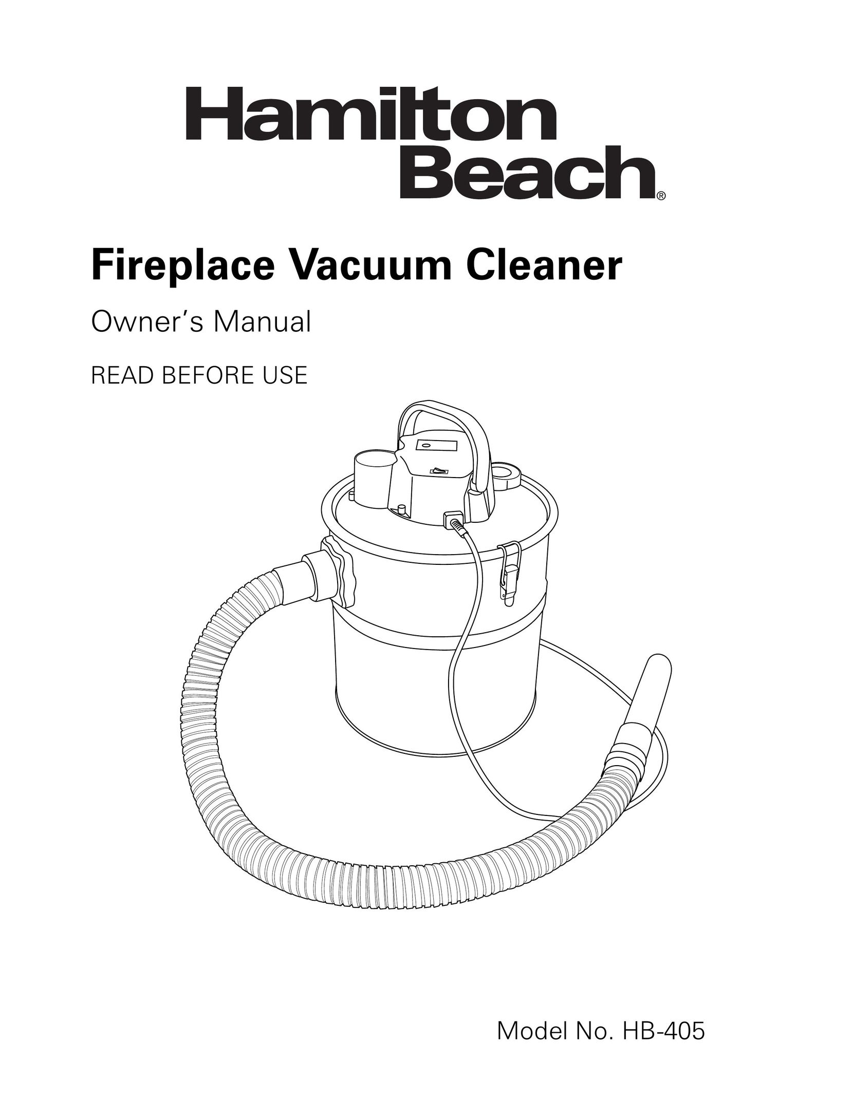 Hamilton Beach HB-405 Vacuum Cleaner User Manual