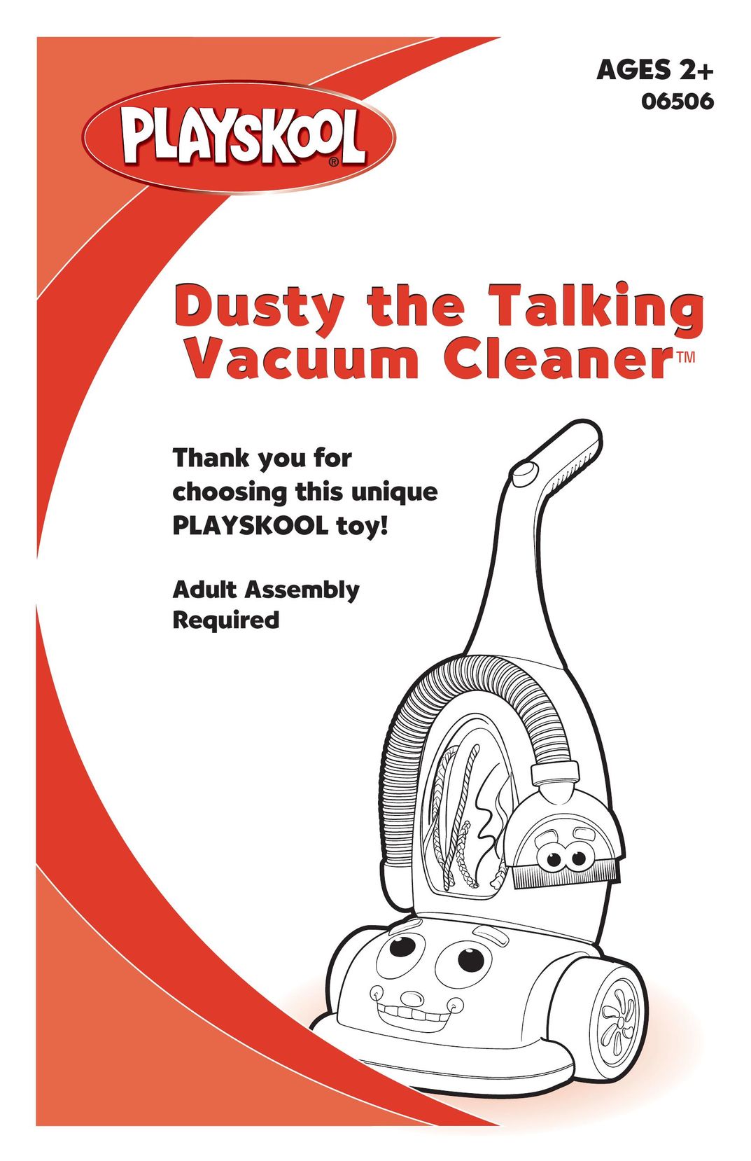Hasbro AGES 2+ Vacuum Cleaner User Manual