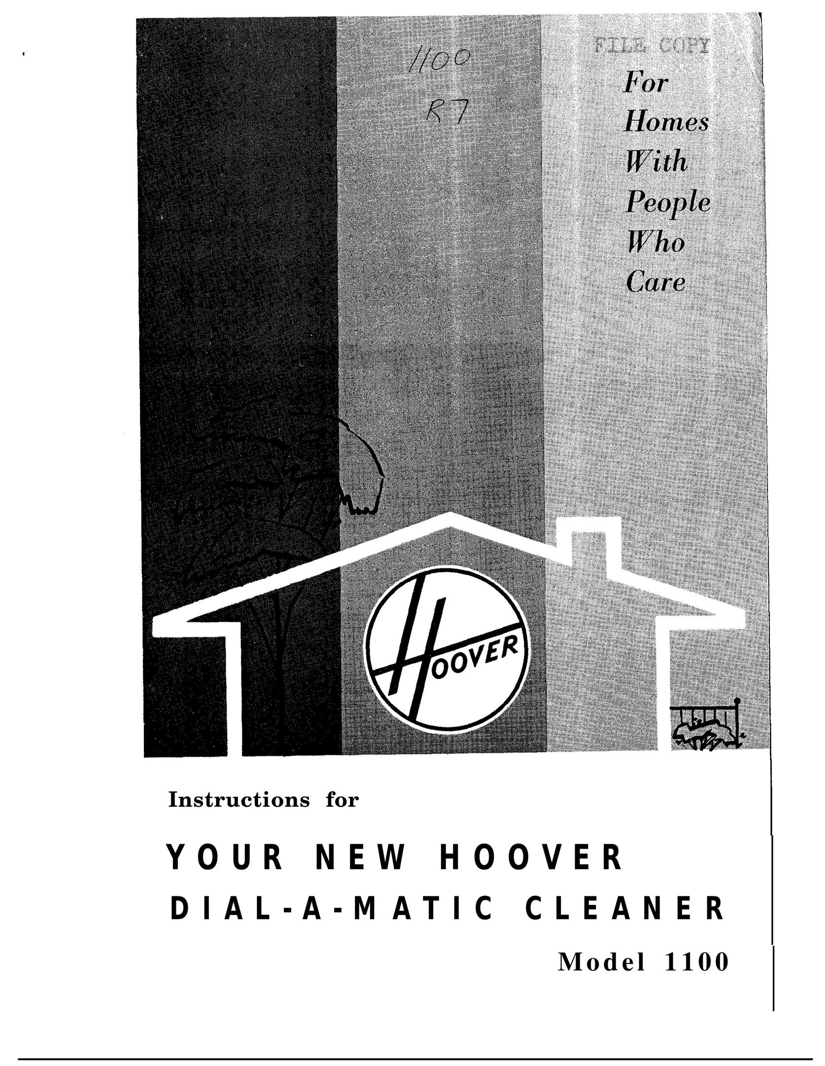 Hoover 1100 Vacuum Cleaner User Manual
