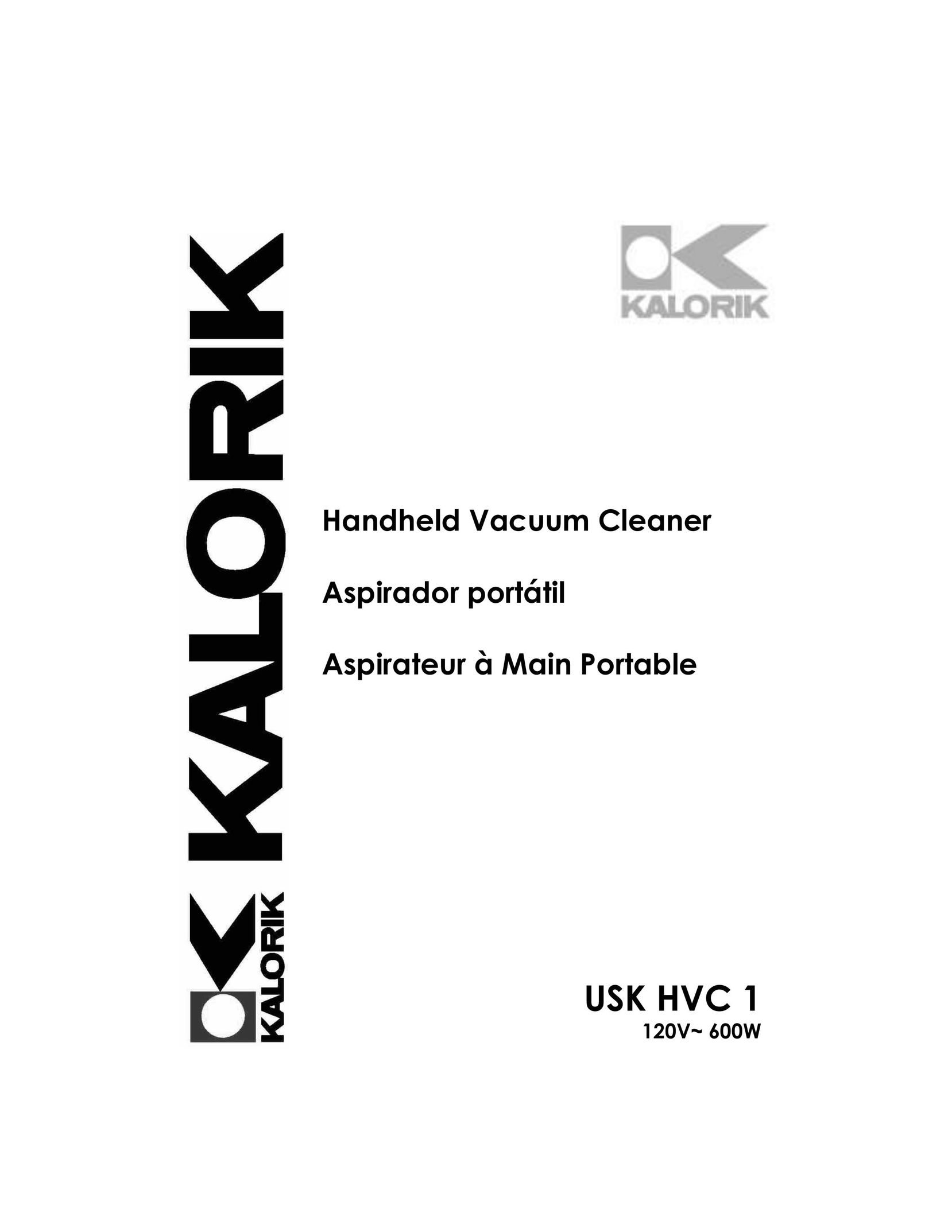 Kalorik USK HVC 1 - 060104 Vacuum Cleaner User Manual
