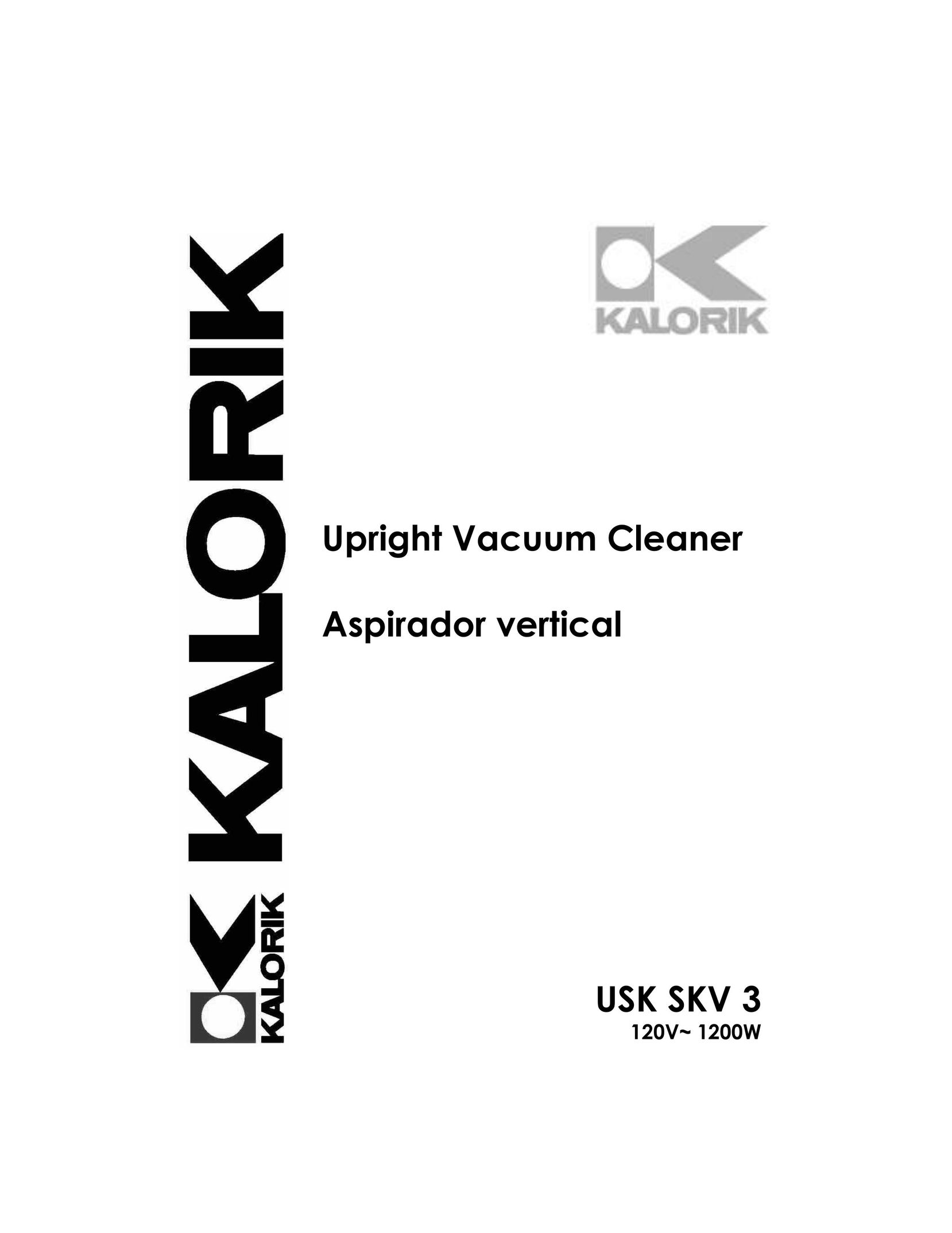 Kalorik USK SKV 3 Vacuum Cleaner User Manual