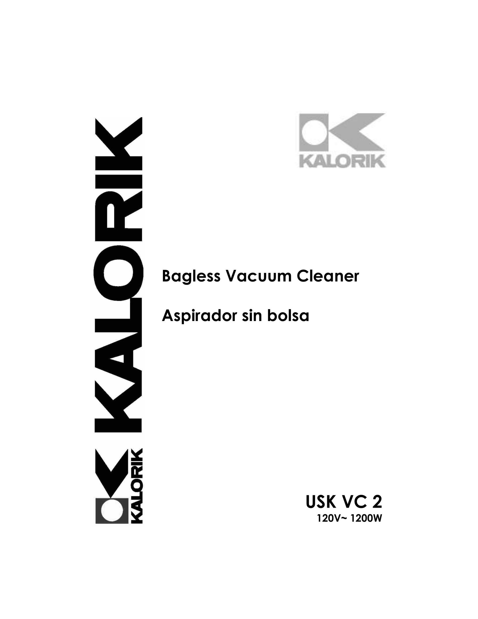Kalorik USK VC 2 Vacuum Cleaner User Manual