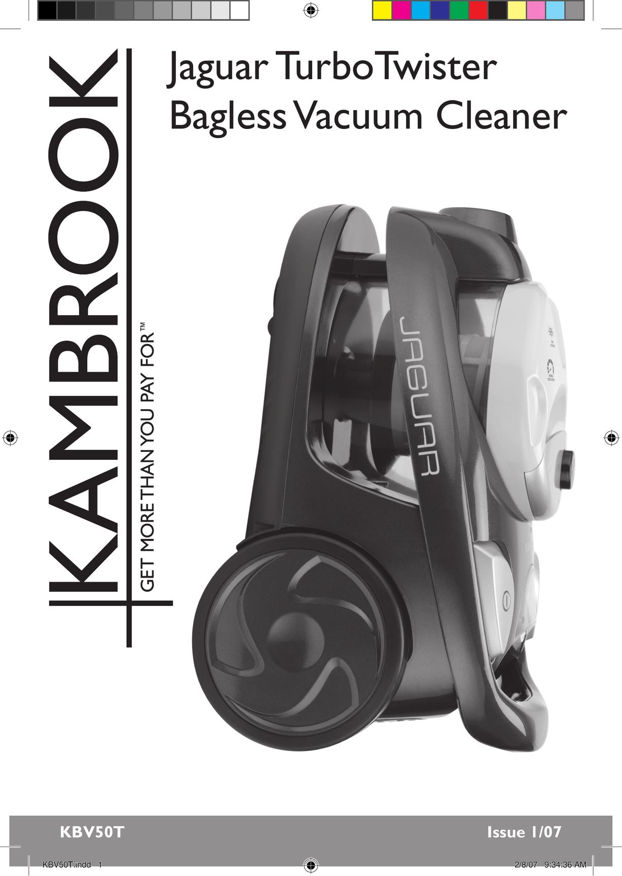 Kambrook KBV50T Vacuum Cleaner User Manual