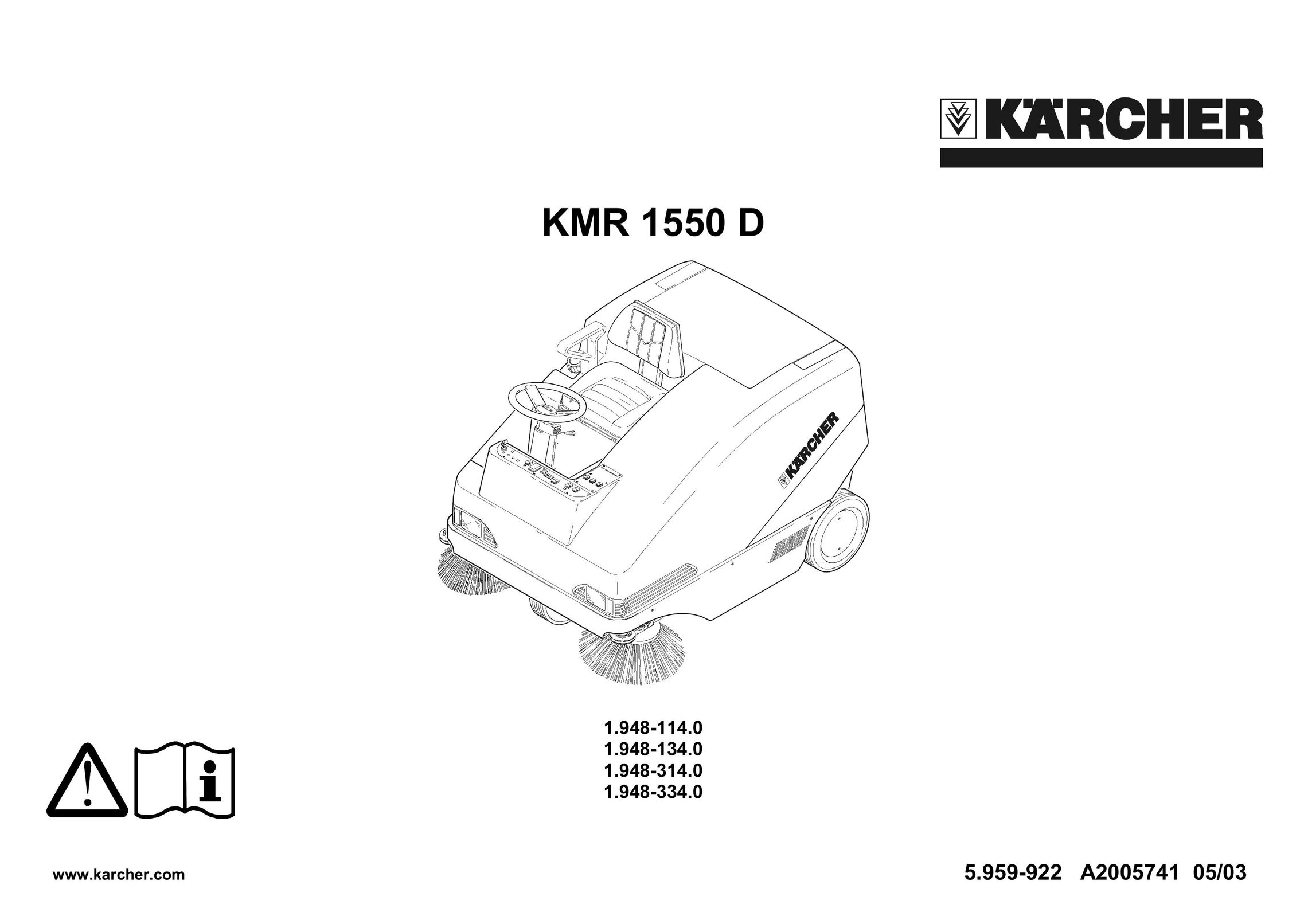 Karcher KMR 1550 D Vacuum Cleaner User Manual