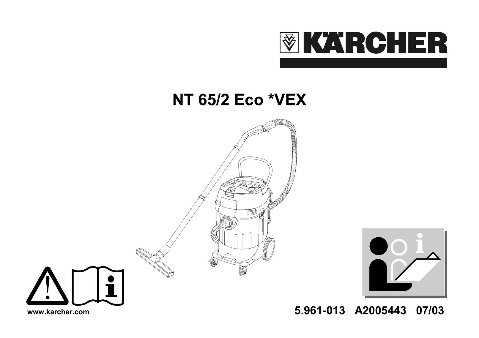 Karcher NT 65/2 ECO Vacuum Cleaner User Manual