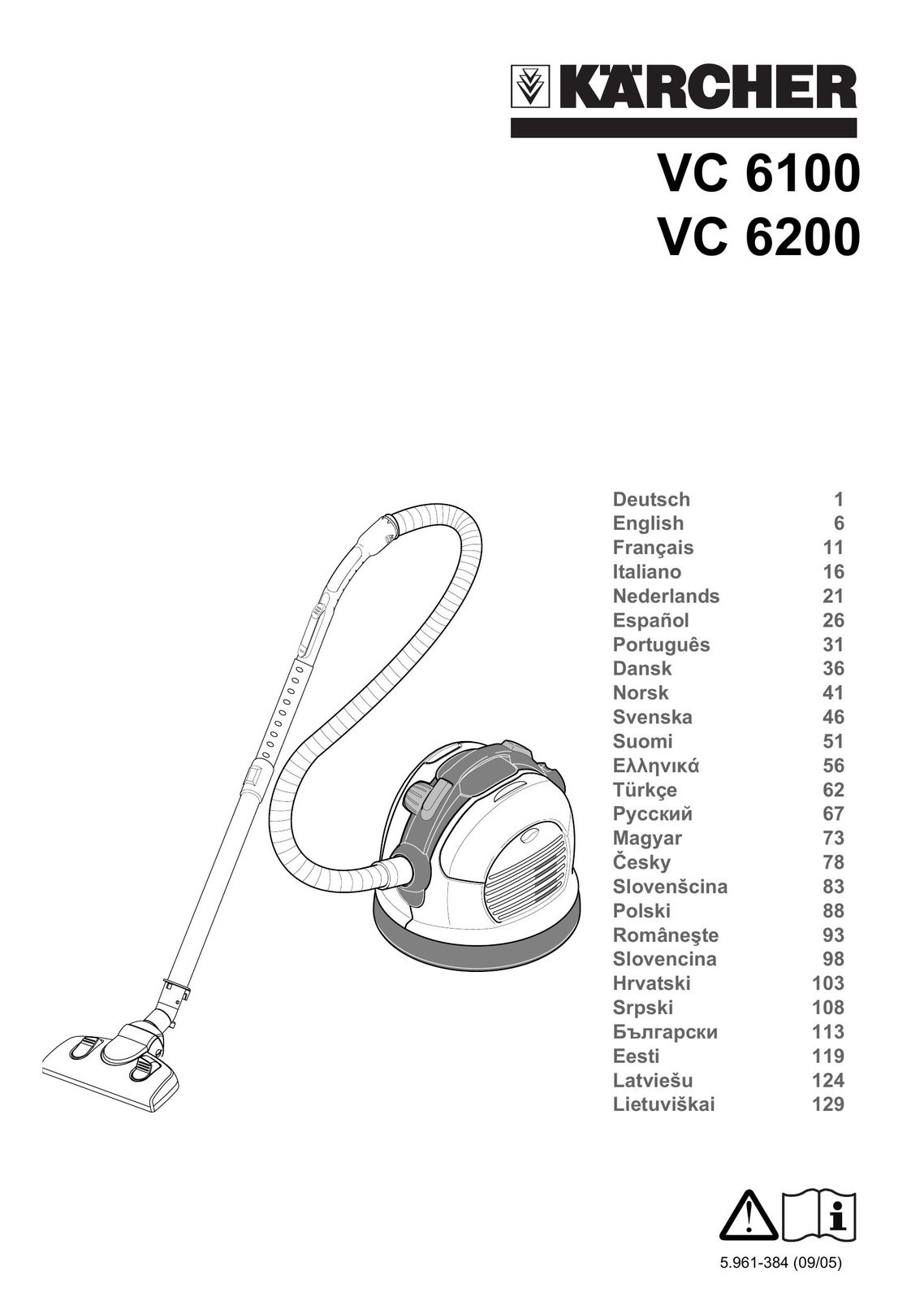 Karcher VC 6200 Vacuum Cleaner User Manual