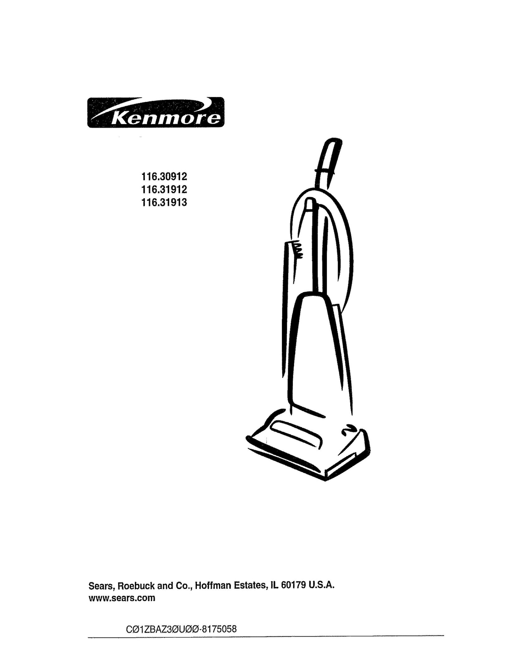 Kenmore 116.30912 Vacuum Cleaner User Manual