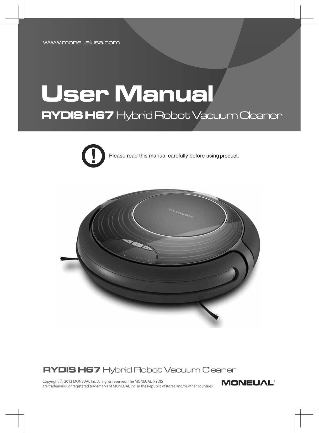 Moneual Lab rydis h67 Vacuum Cleaner User Manual
