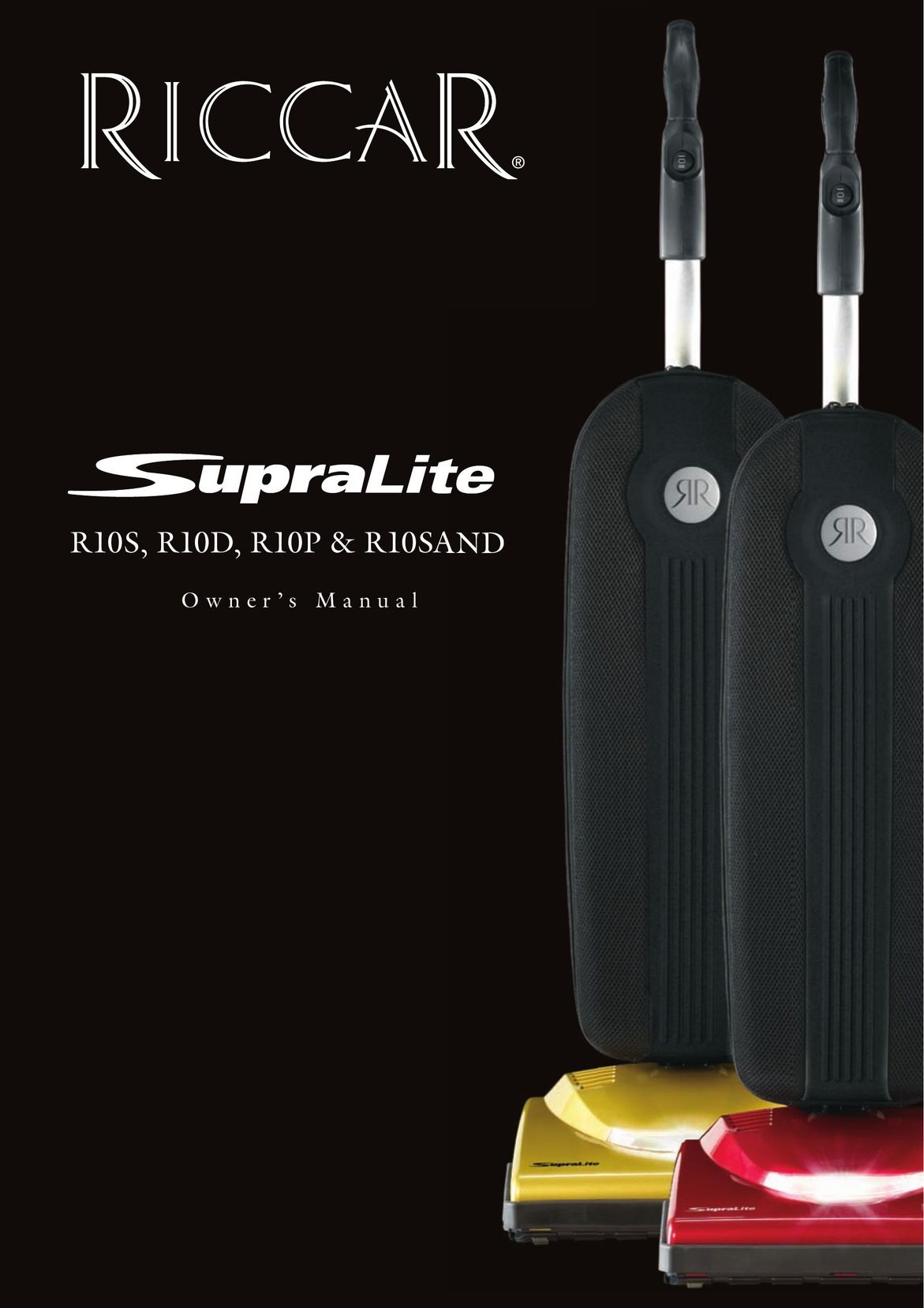 Riccar R10S Vacuum Cleaner User Manual