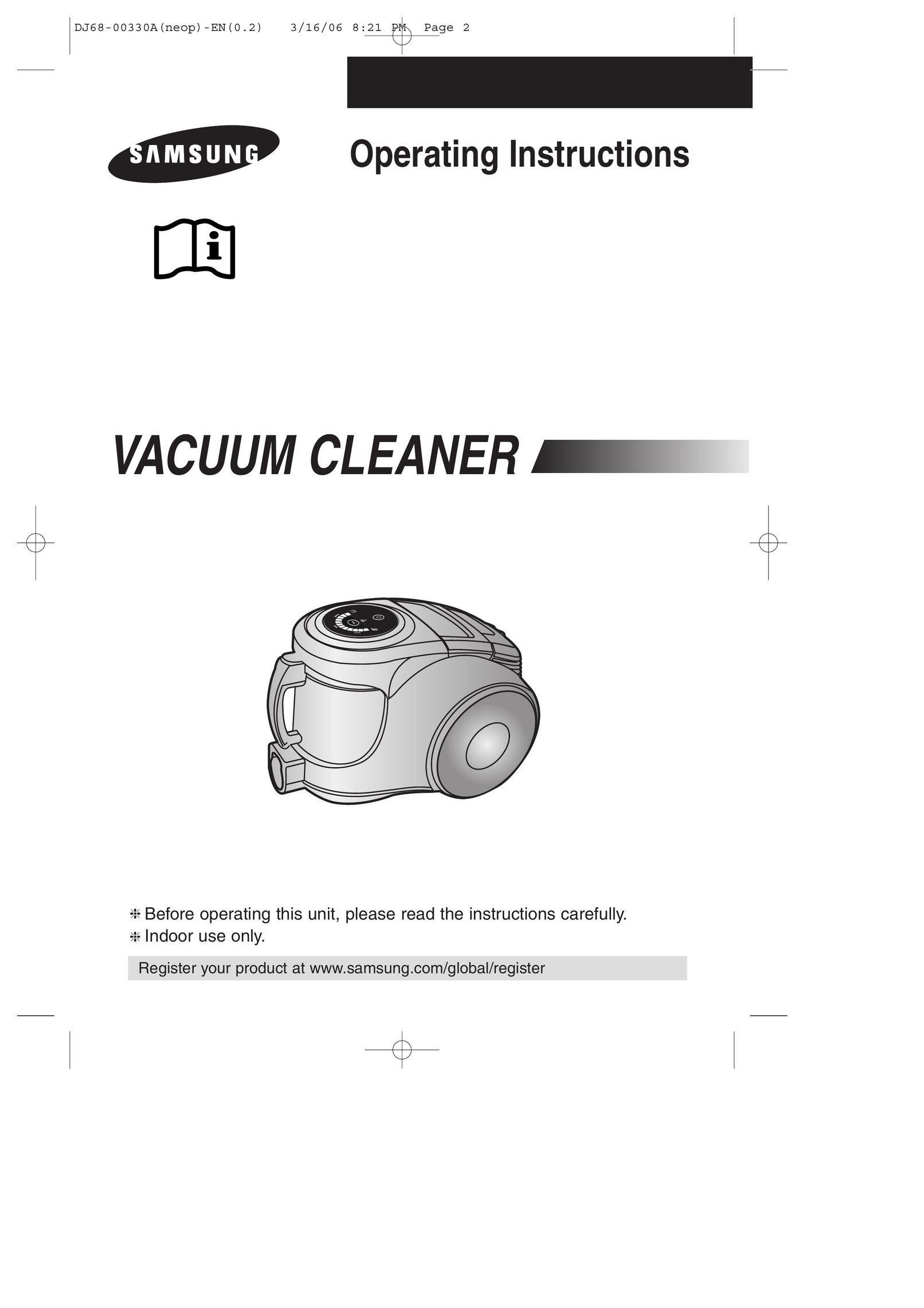 Samsung DJ68-00330A Vacuum Cleaner User Manual