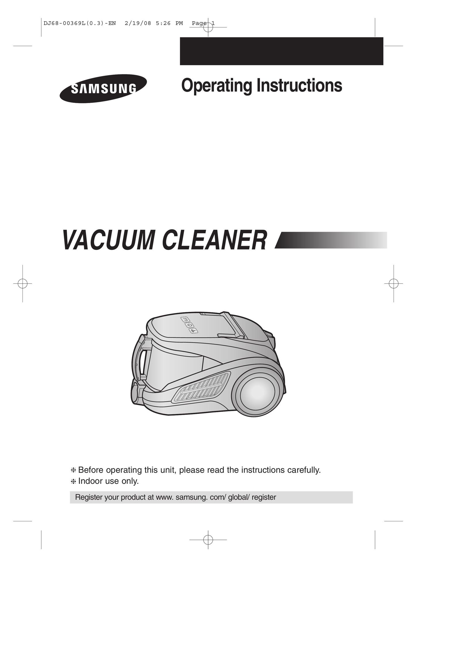 Samsung DJ68-00369L Vacuum Cleaner User Manual