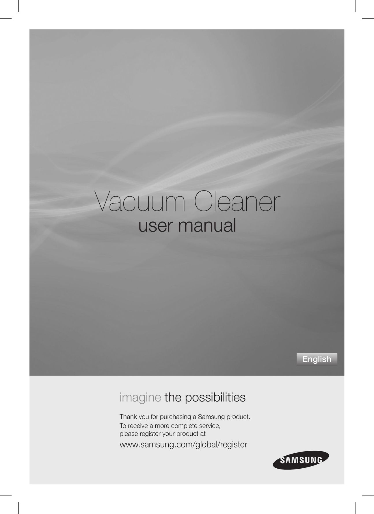 Samsung SU9380 Vacuum Cleaner User Manual
