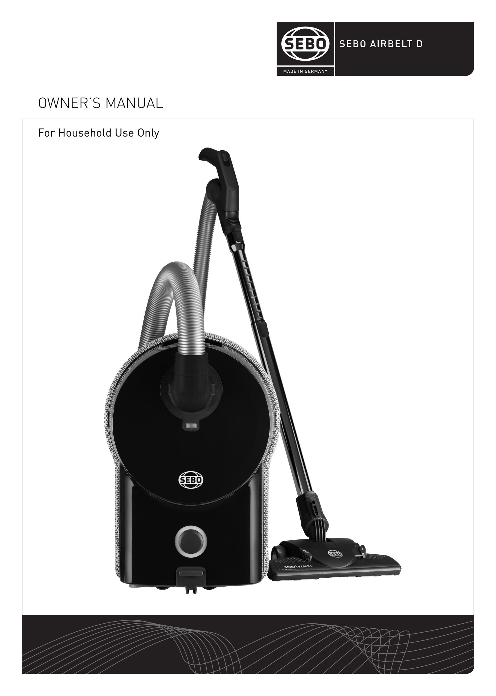 Sebo Airbelt D Vacuum Cleaner User Manual