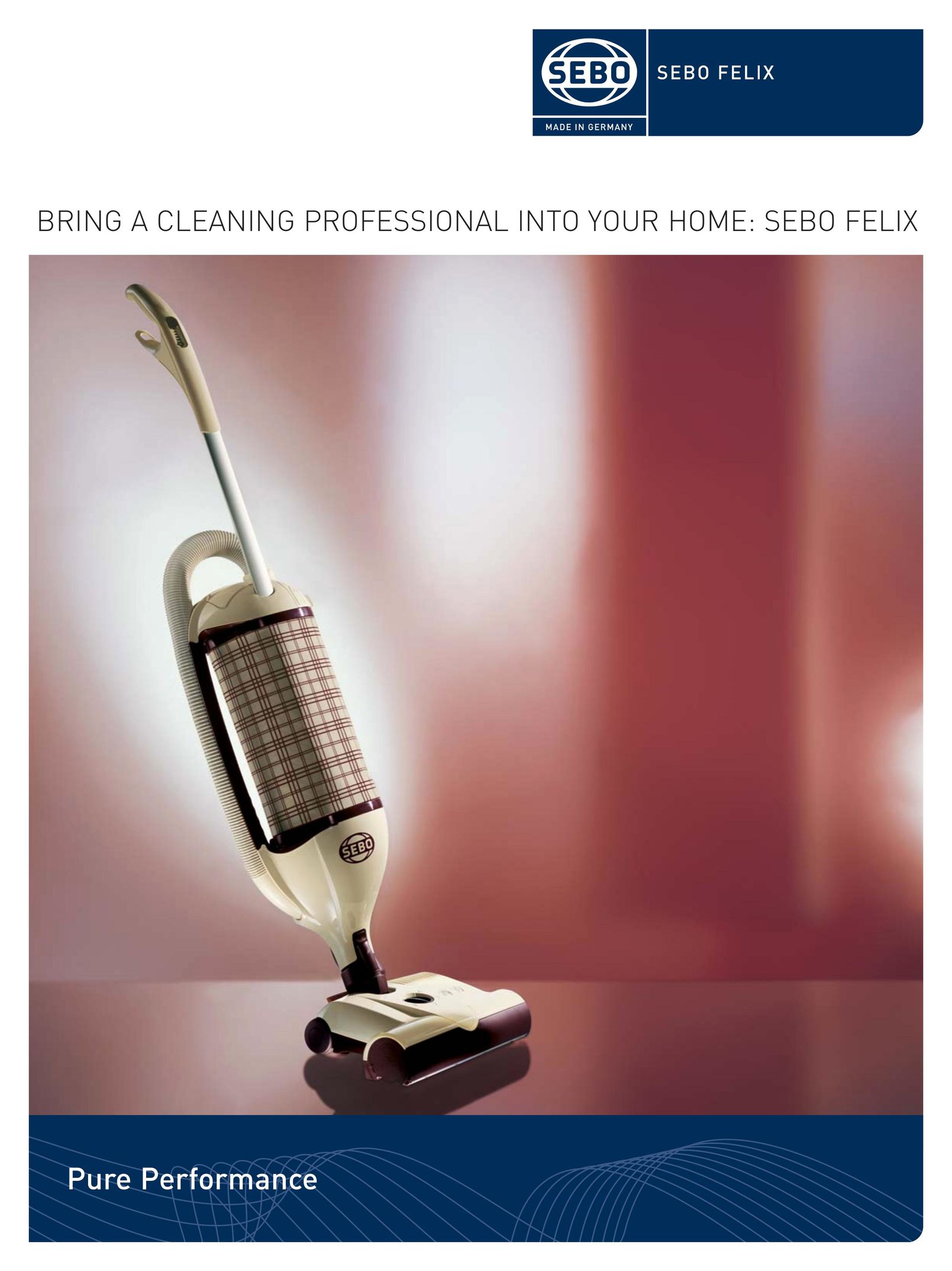 Sebo FELIX Vacuum Cleaner User Manual