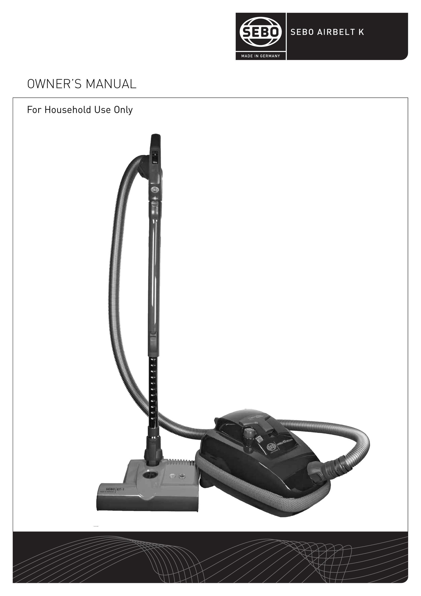 Sebo K3 Vacuum Cleaner User Manual