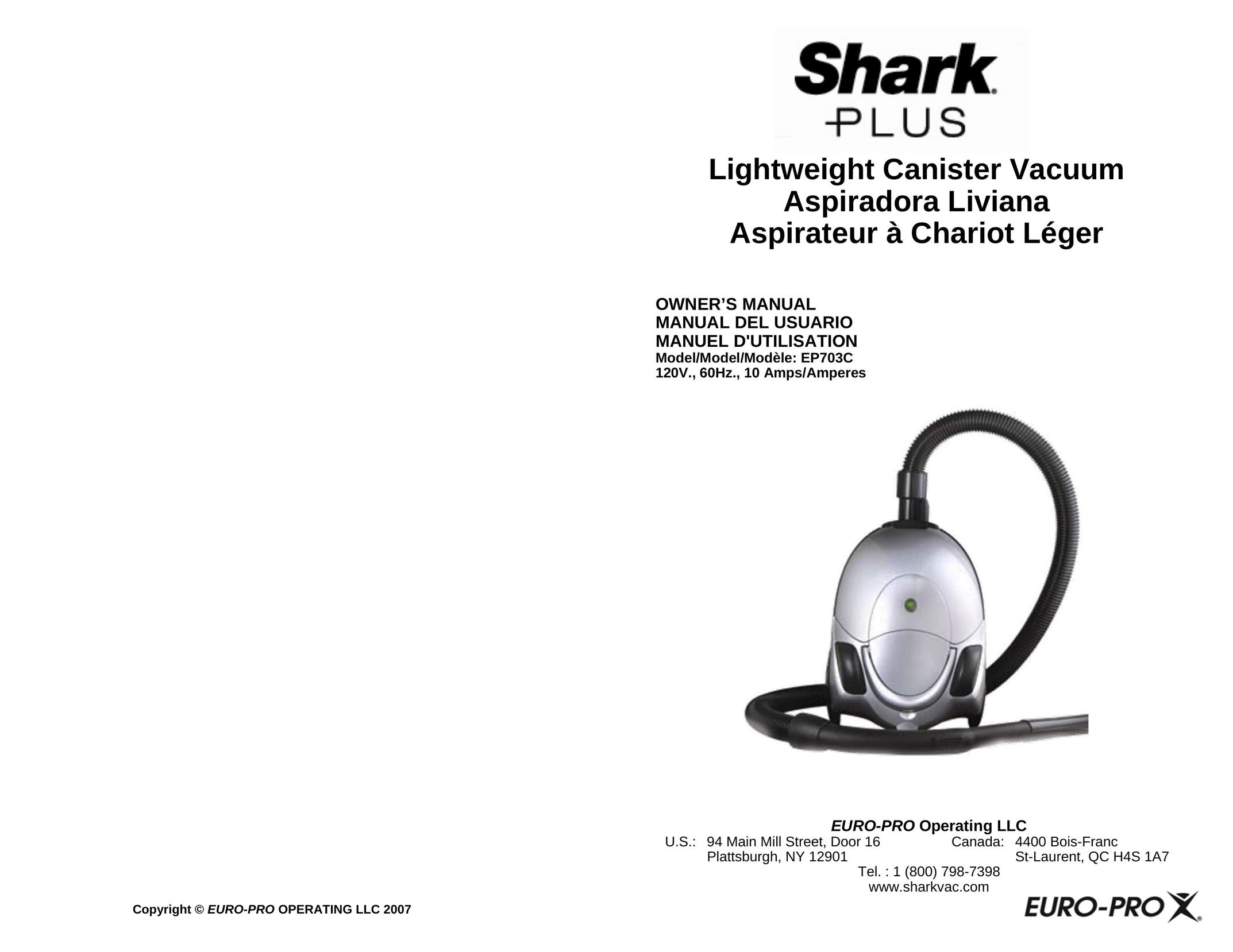 Sharp EP703C Vacuum Cleaner User Manual