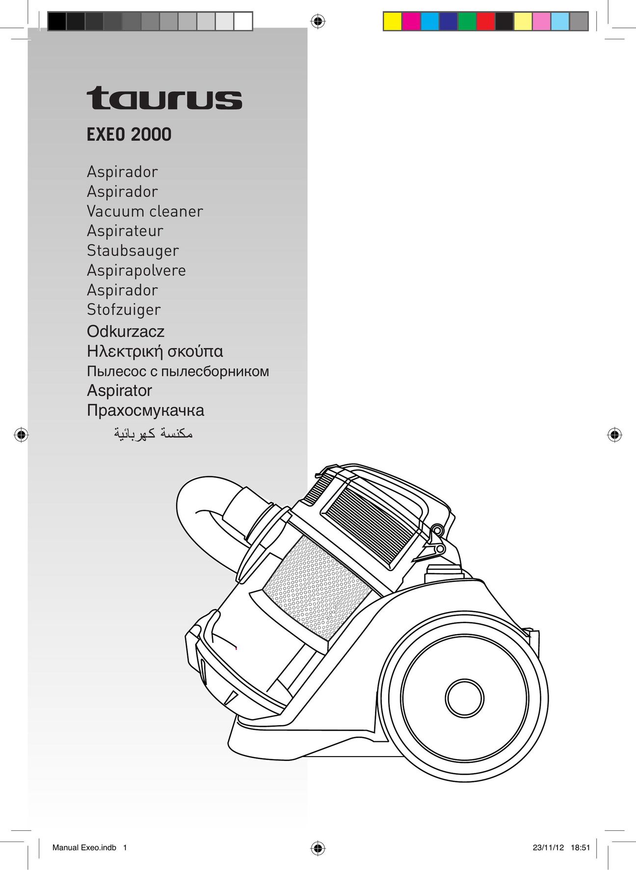 Taurus Group EXEO 2000 Vacuum Cleaner User Manual