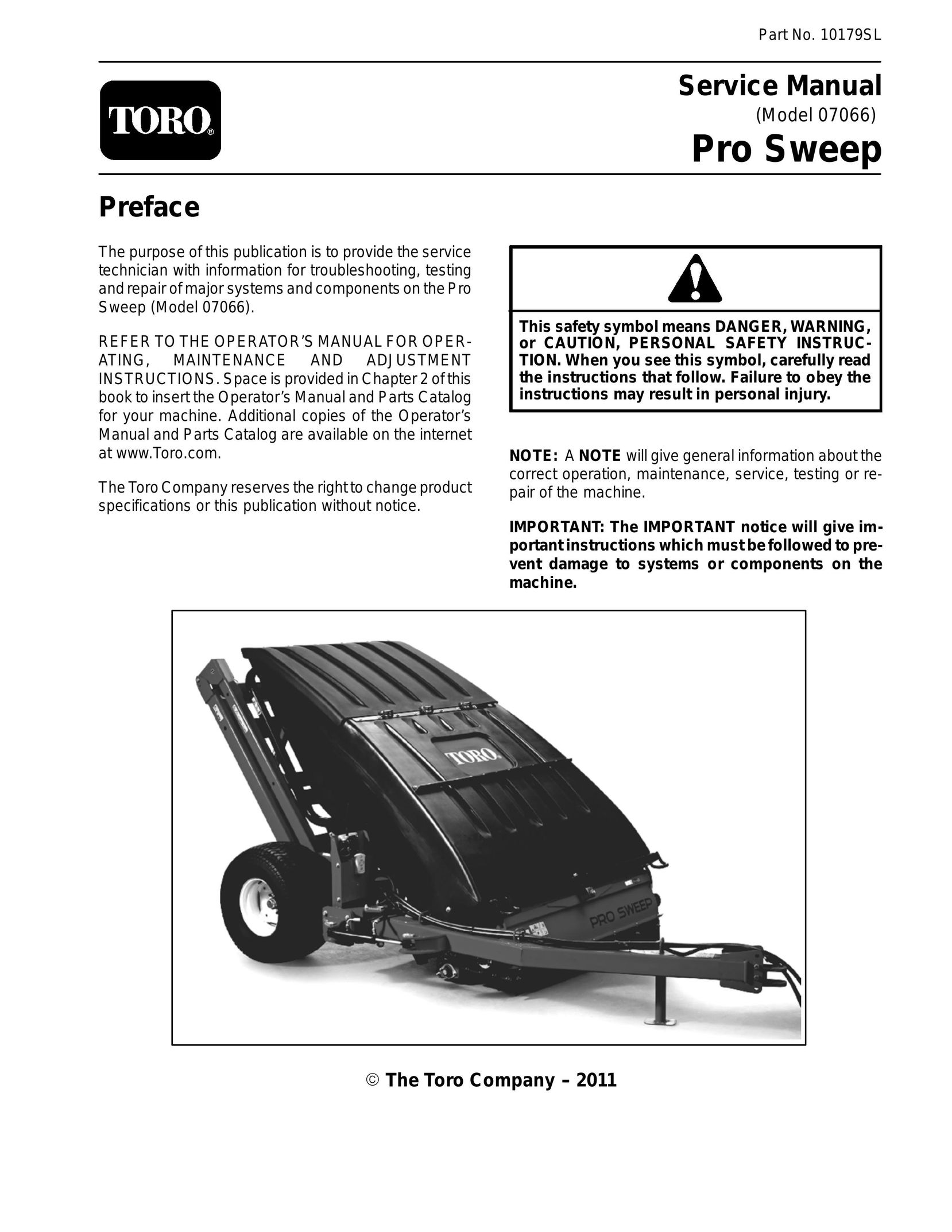 Toro 7066 Vacuum Cleaner User Manual