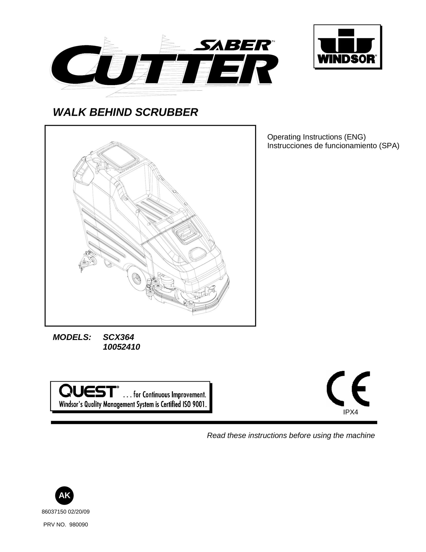 Windsor 10052410 Vacuum Cleaner User Manual