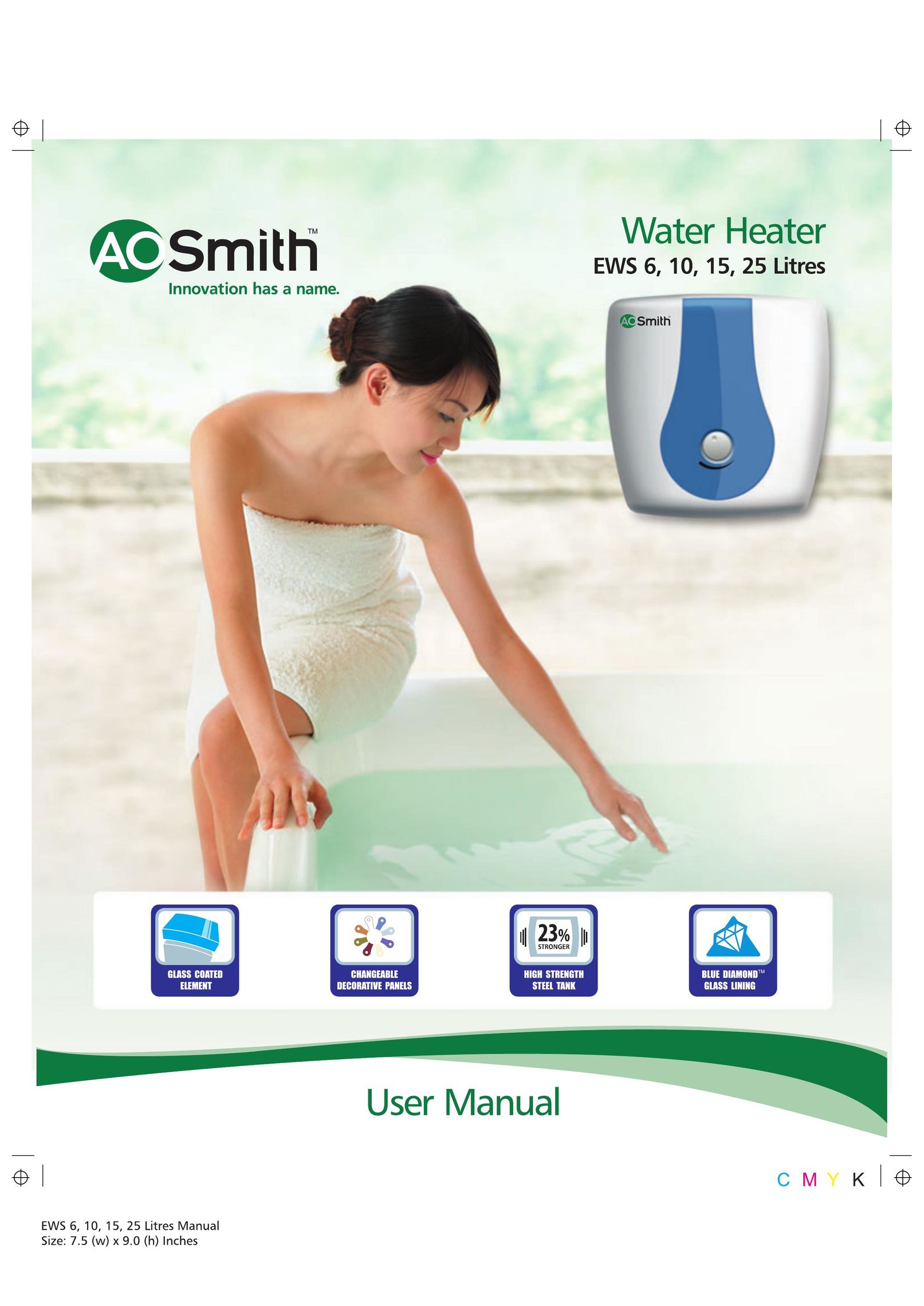 A.O. Smith 25 litres Water Heater User Manual